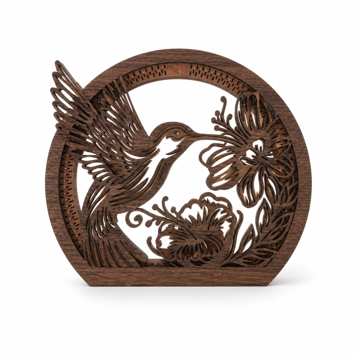 Hummingbird Flower Lantern Laser Cut
