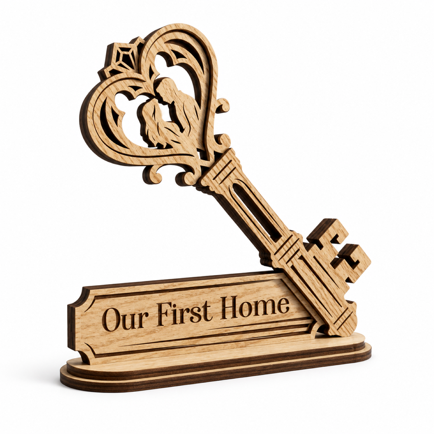 3D First Home Key Multilayer Laser SVG