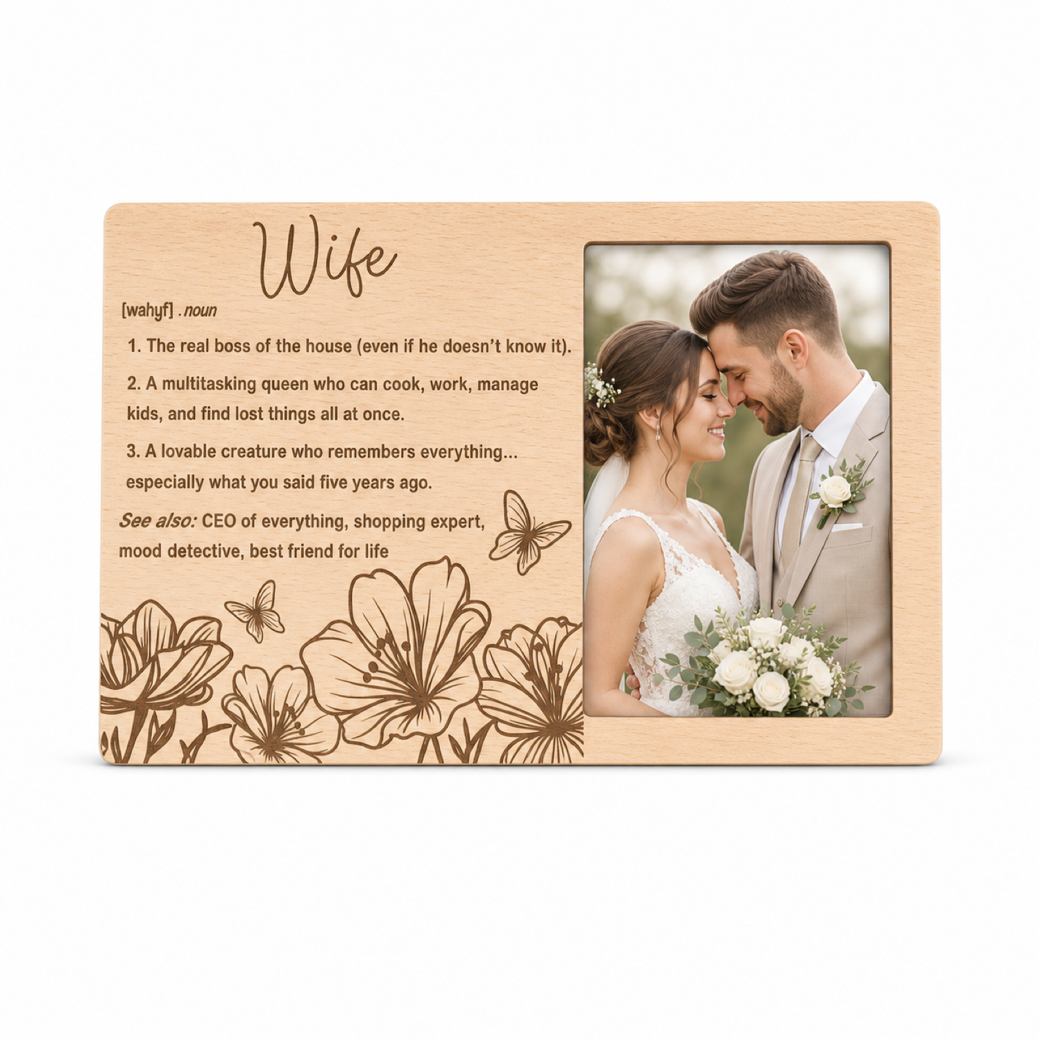 Funny Wife Definition Photo Frame Svg
