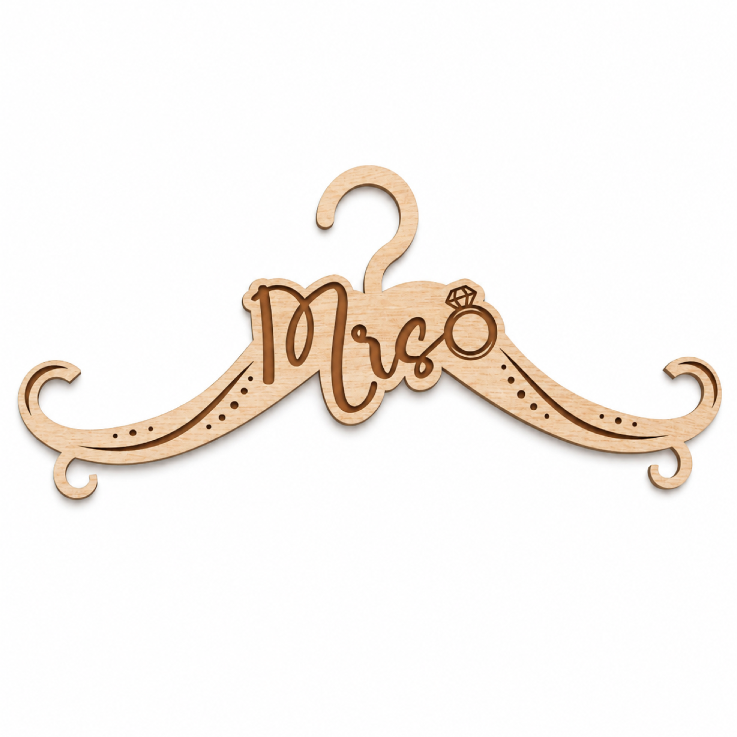 Wedding Hanger Laser Cut Design
