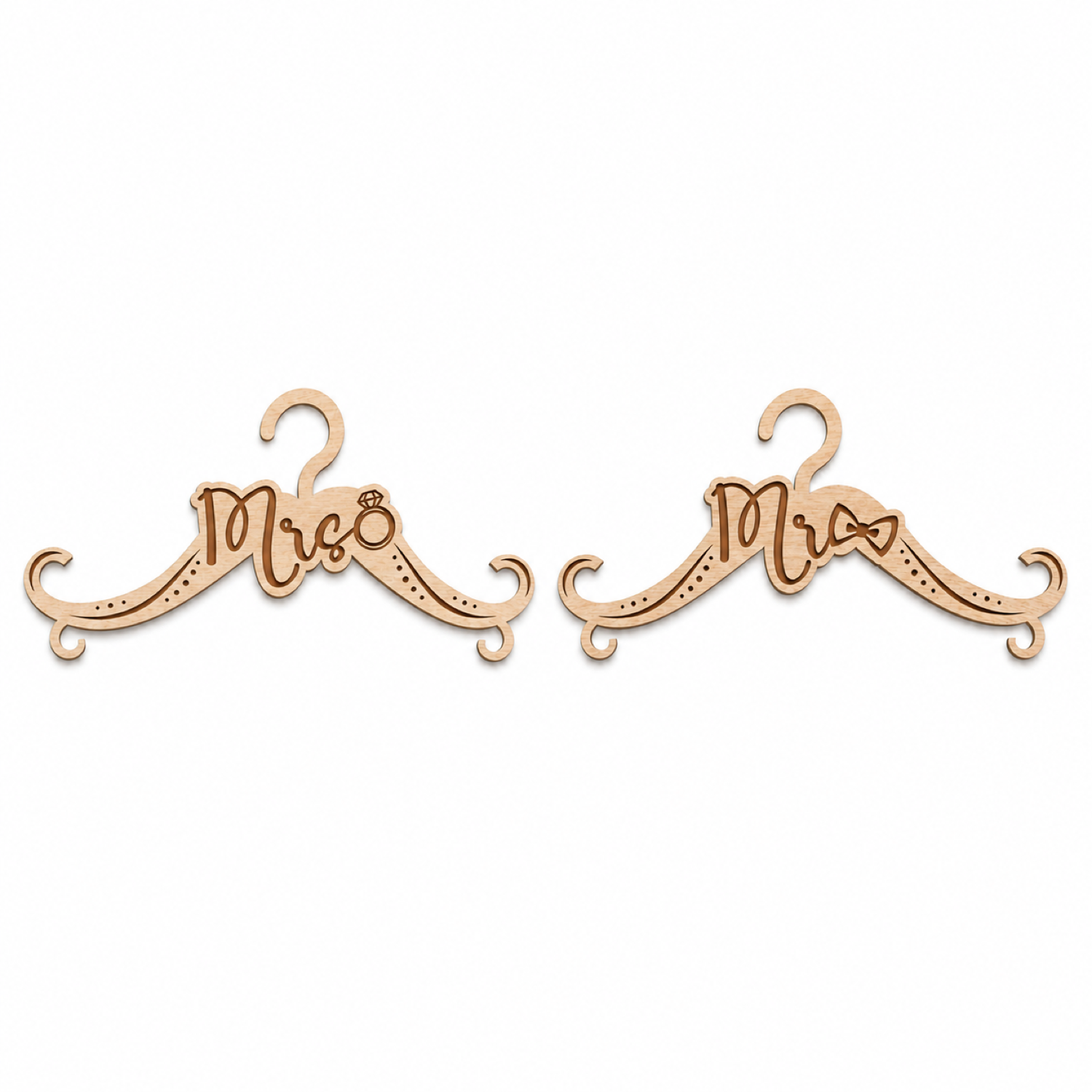Wedding Hanger Laser Cut Design