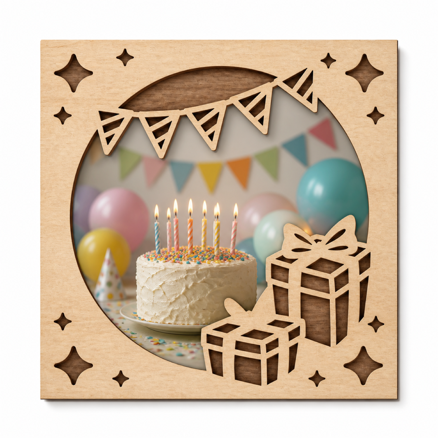 Birthday Laser Cut Photo Frame 3