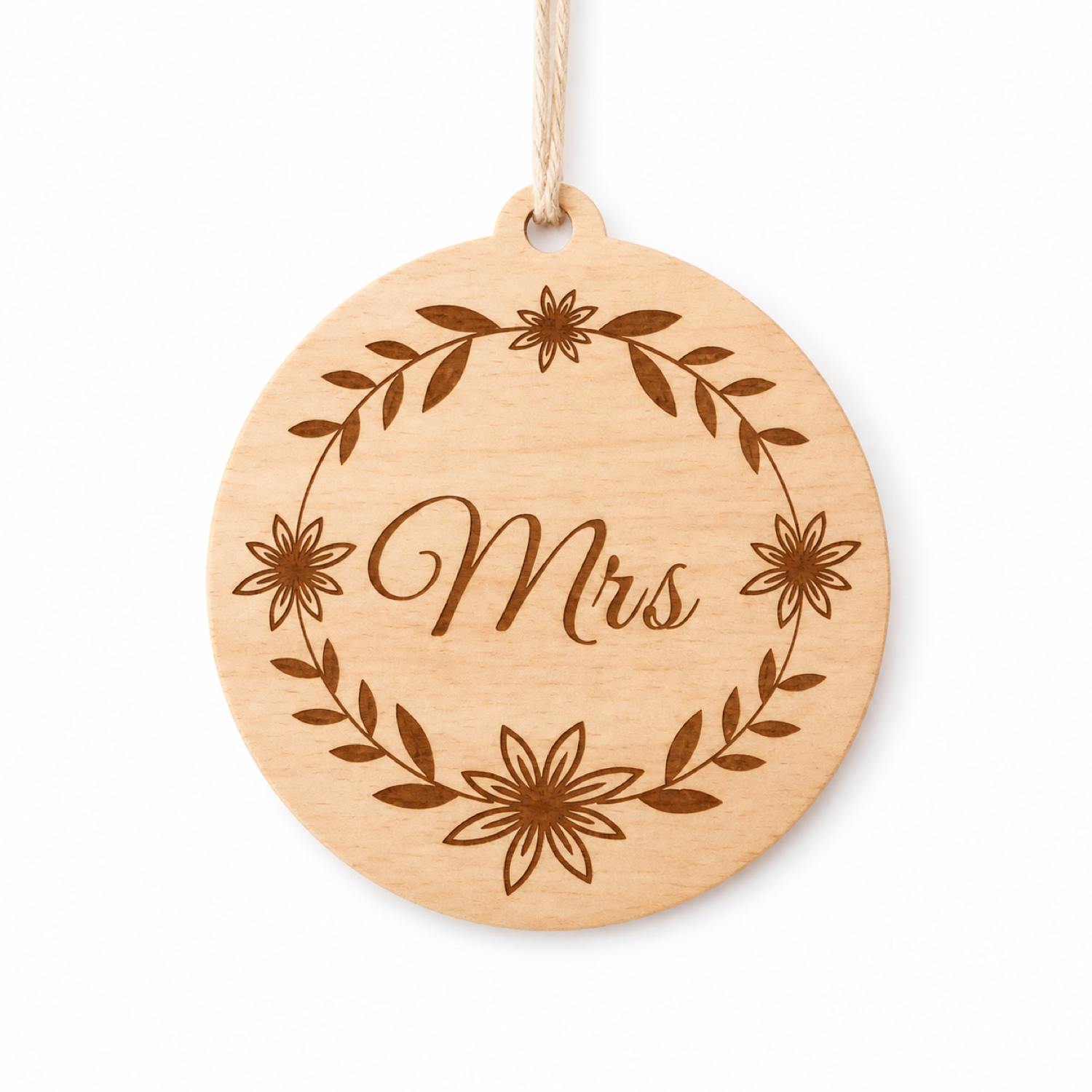 Wedding Dress Hanger Tag Laser Cut