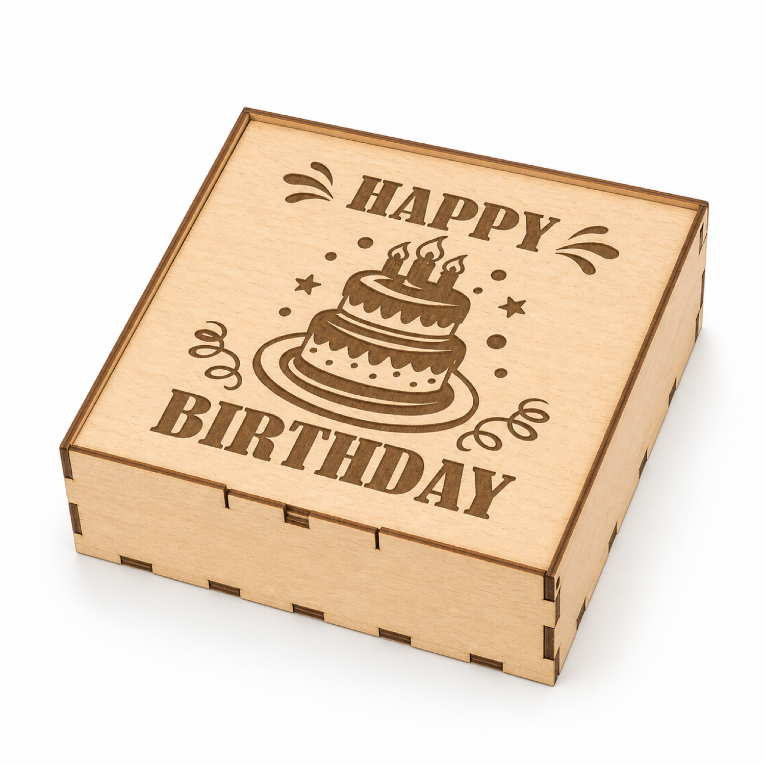 3D Decorative Storage Box Laser Cut