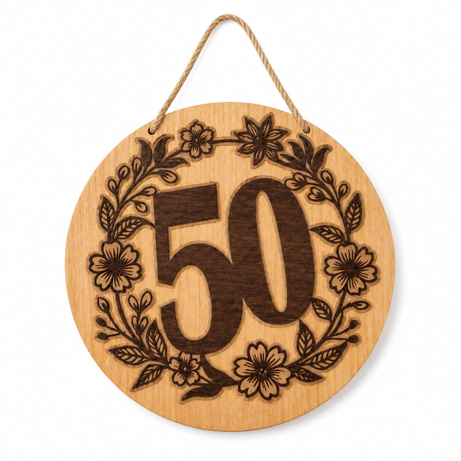 50th Anniversary Floral Wreath Décor