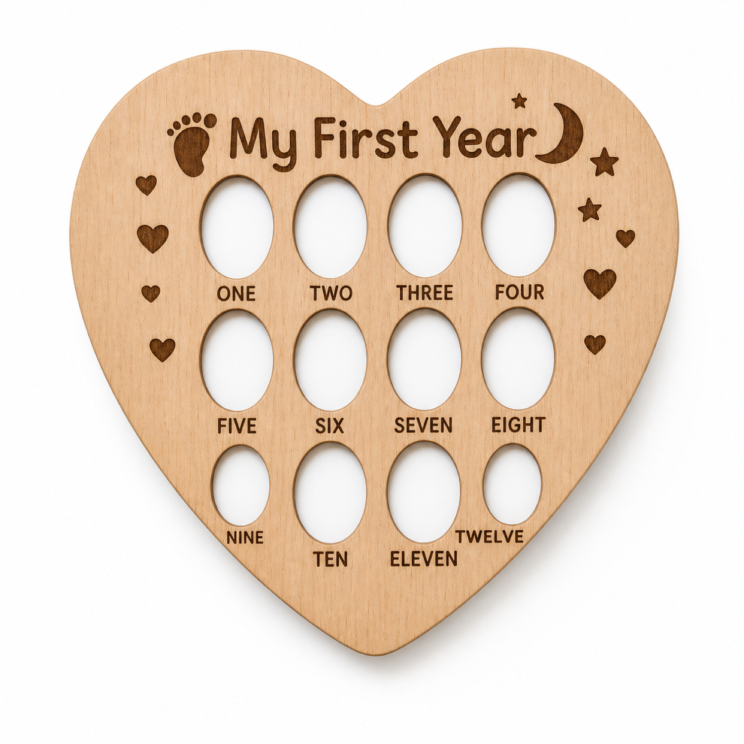 My First Year" Photo Frame Laser Cut SVG