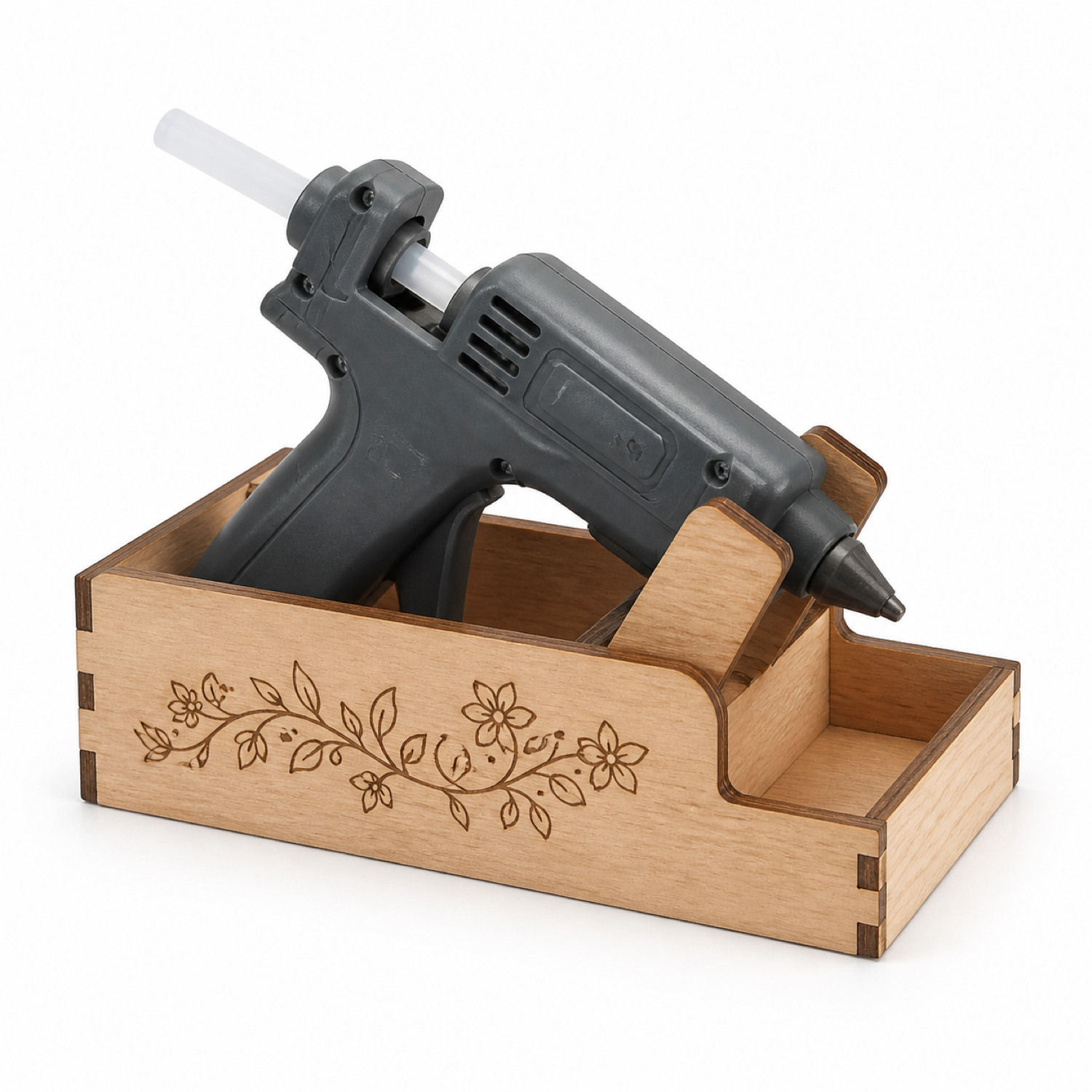 Wooden Glue Gun Holder Laser Cut Bundle