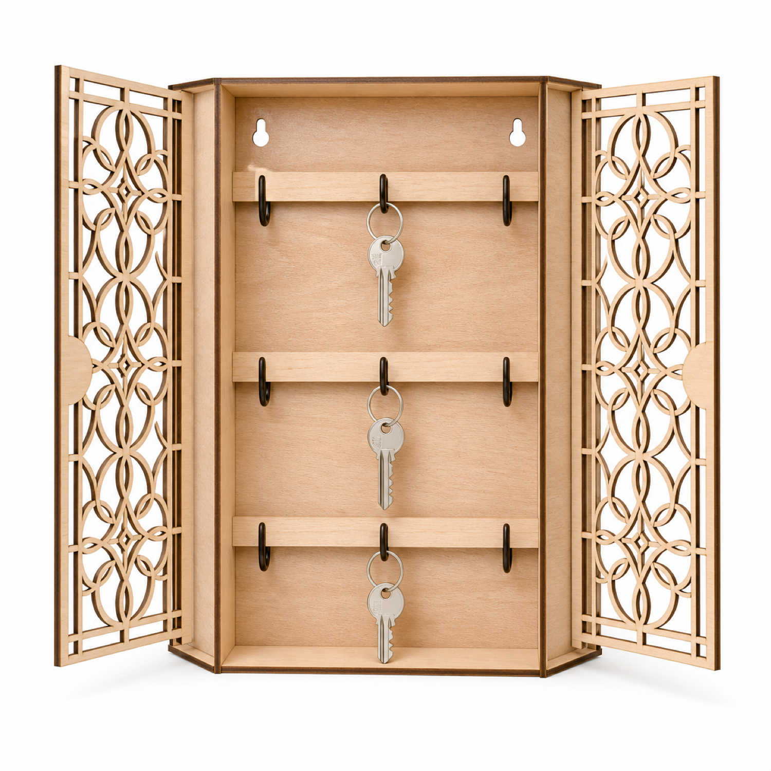 Wall Key Box Laser Cut|Organizer Box SVG