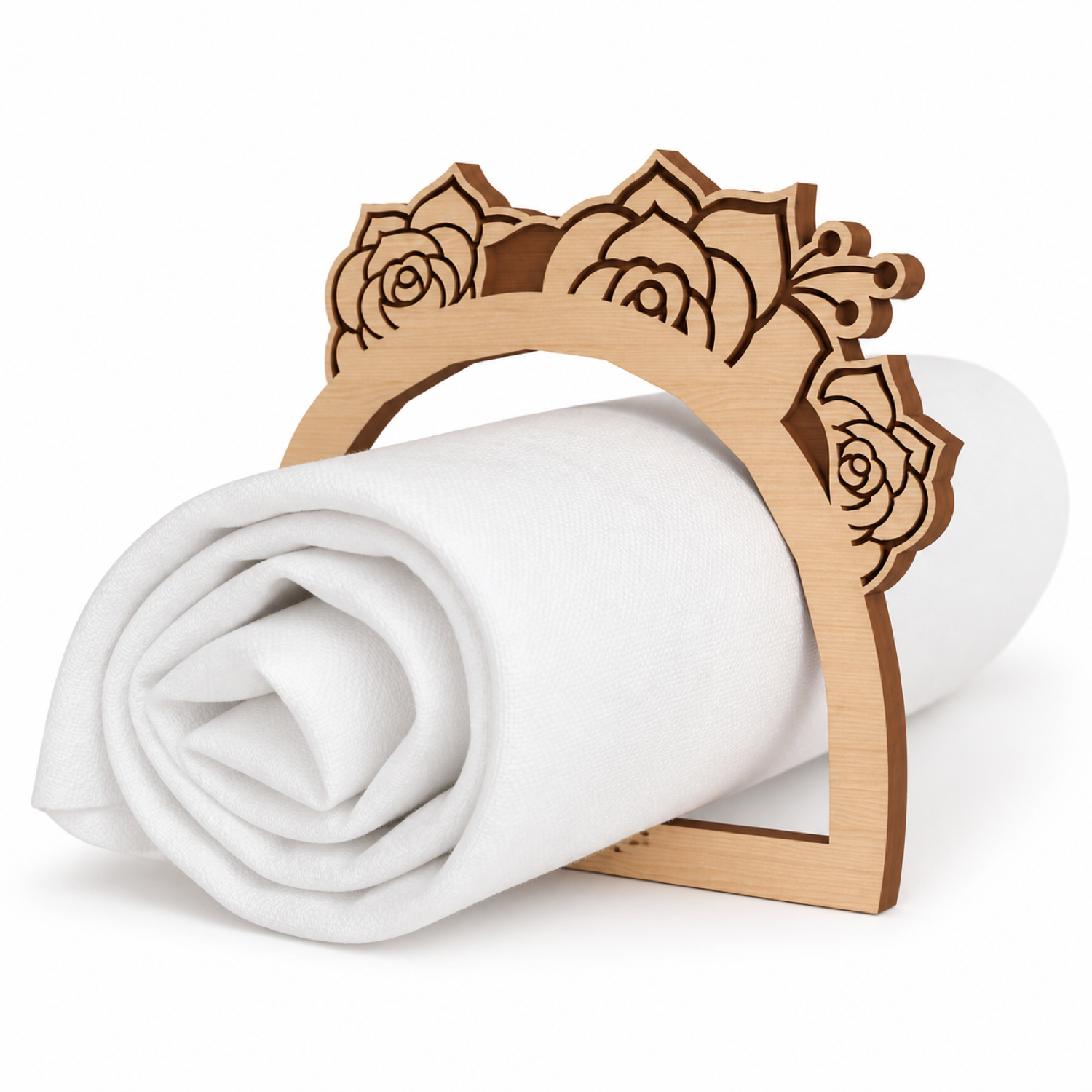 Wedding Wooden Napkin Ring Laser Cut