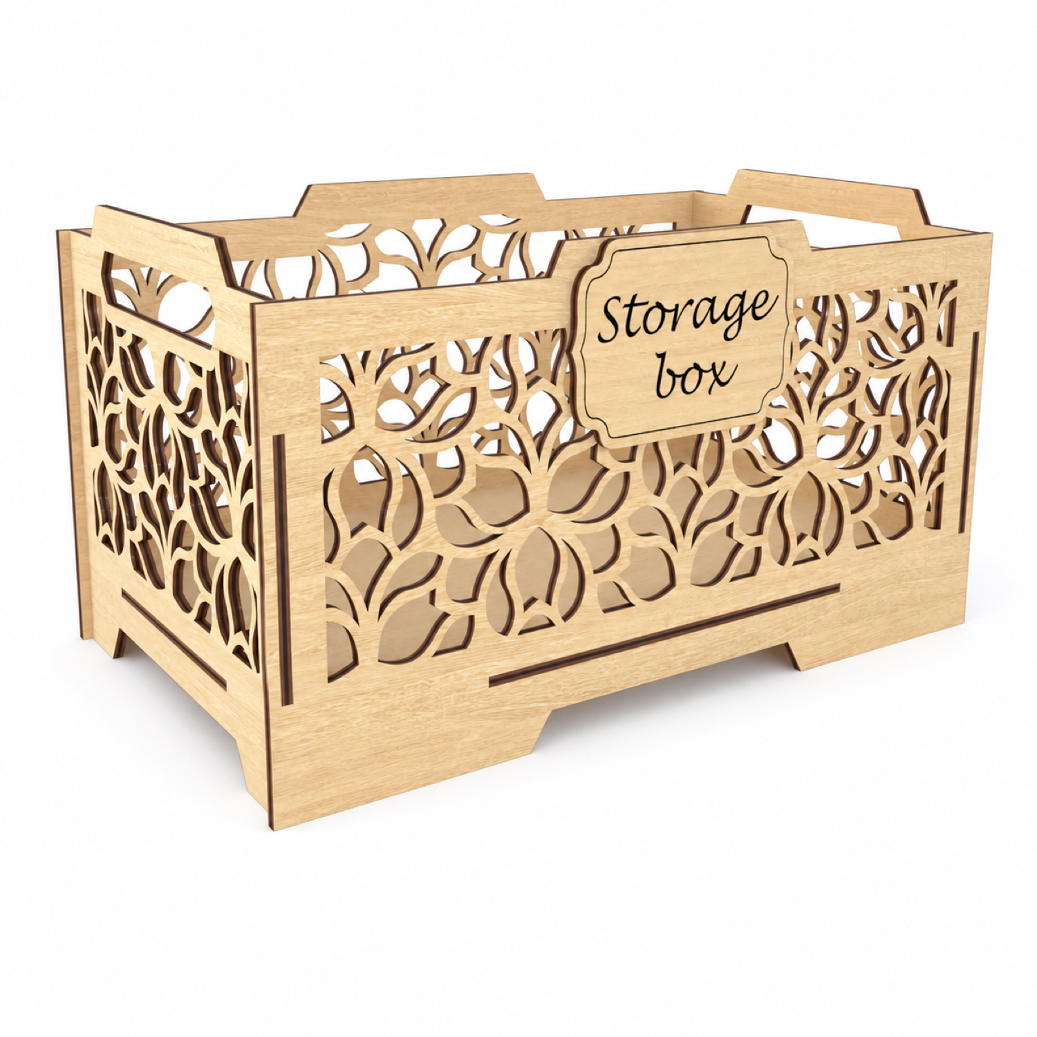 Wooden Storage Box Laser Cut | Organizer
