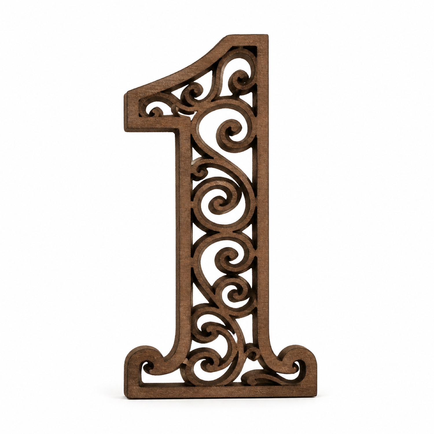 Ornate Wedding Numbers SVG