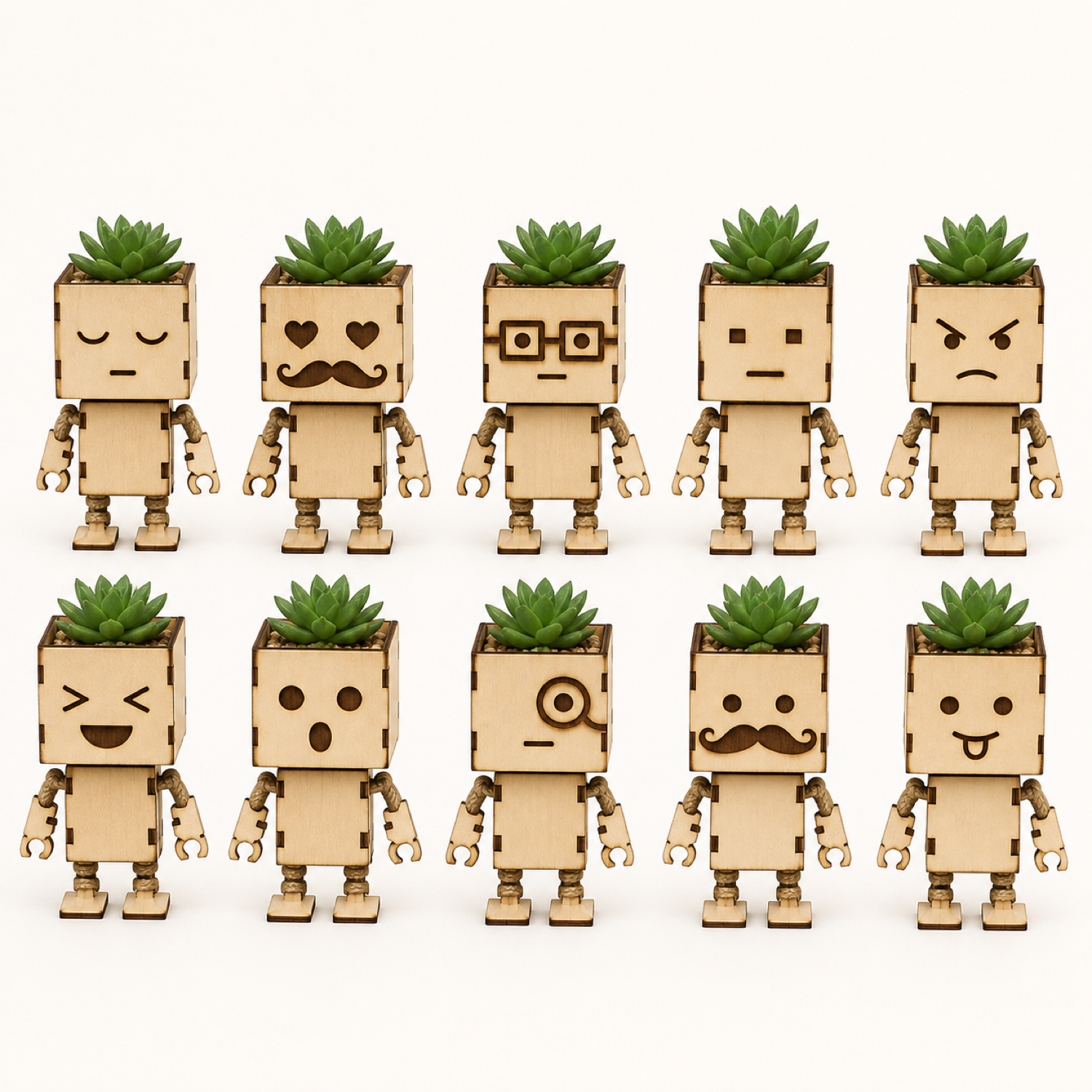 Planter Dolls Laser Cut Bundle | Robot