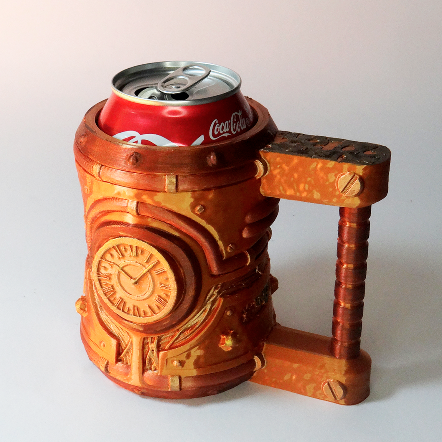Soporte para lata steampunk