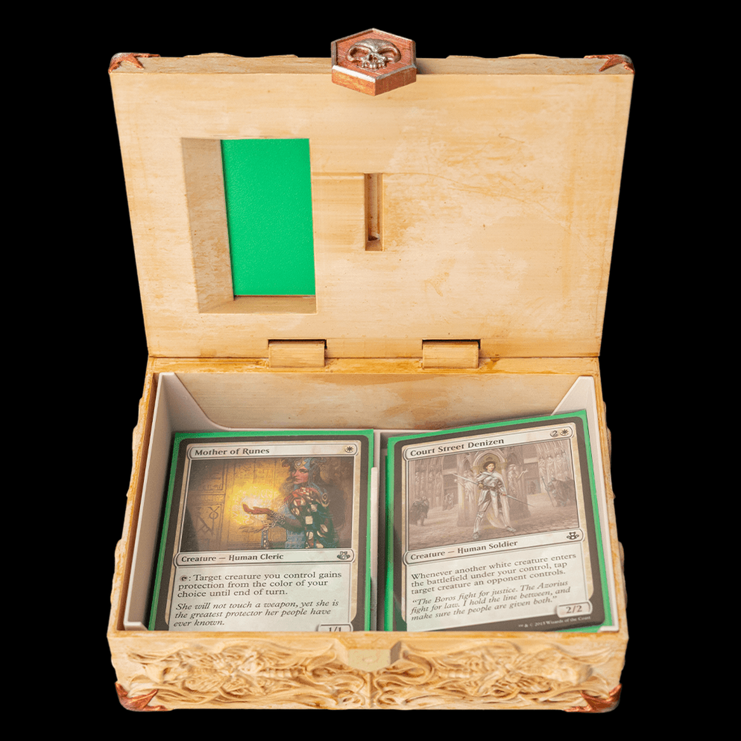 Caja para mazo Bone Carving
