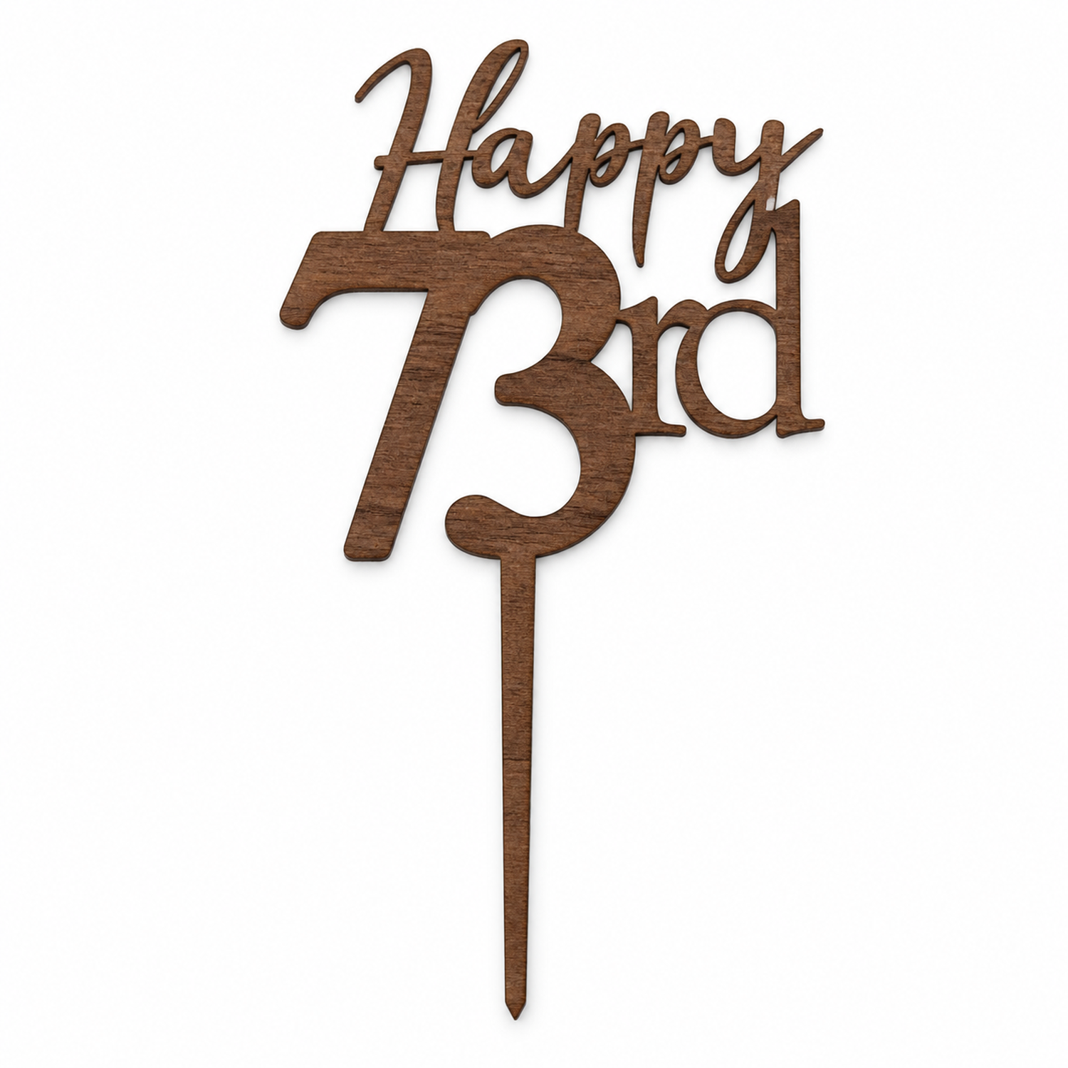Happy 73rd Cumpleaños Decoración para tarta