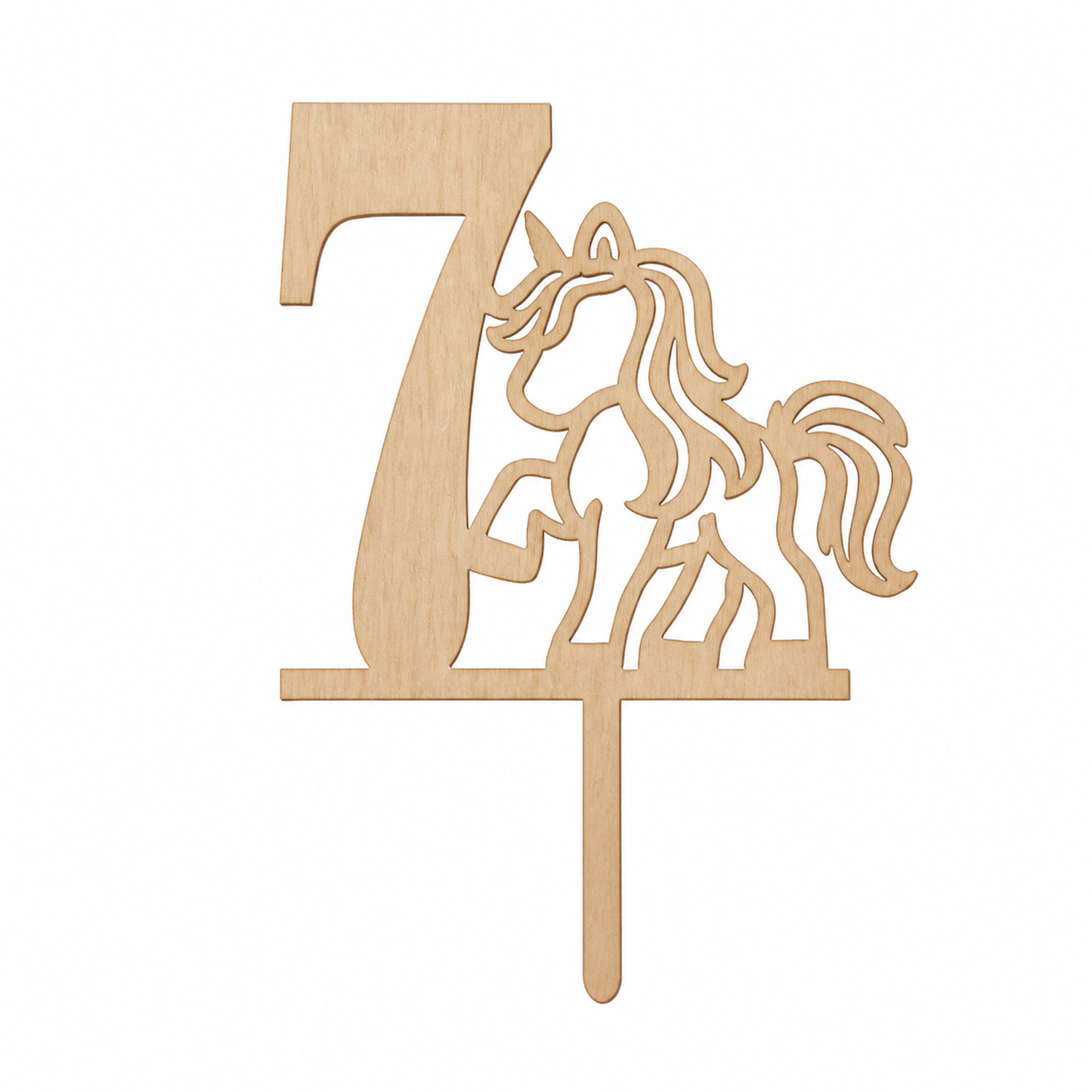 Unicorn Number Cake Toppers 10 Decartels