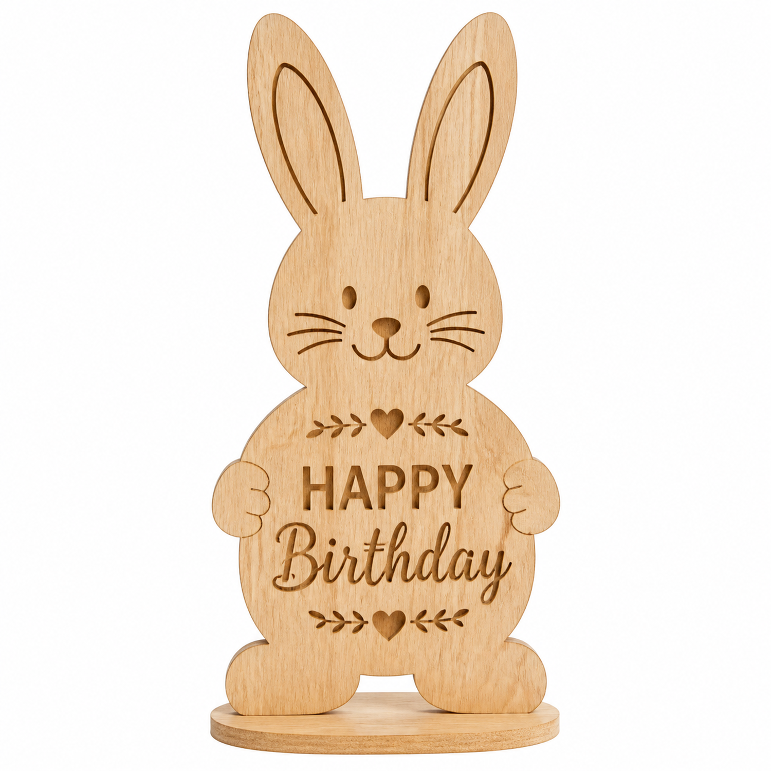 Happy Cumpleaños Standing Decoración Bunny