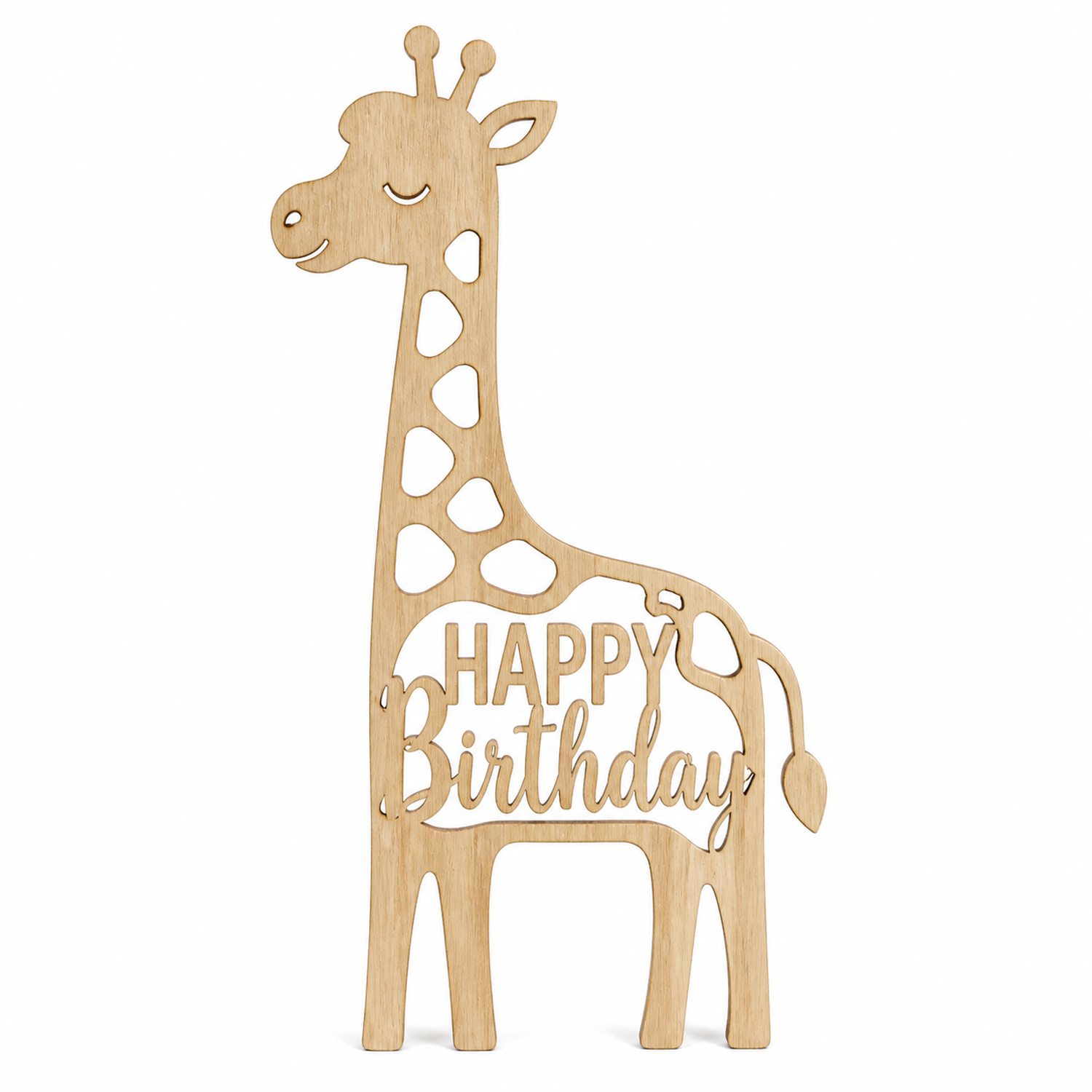 Happy cumpleaños Standing Decor Giraffe