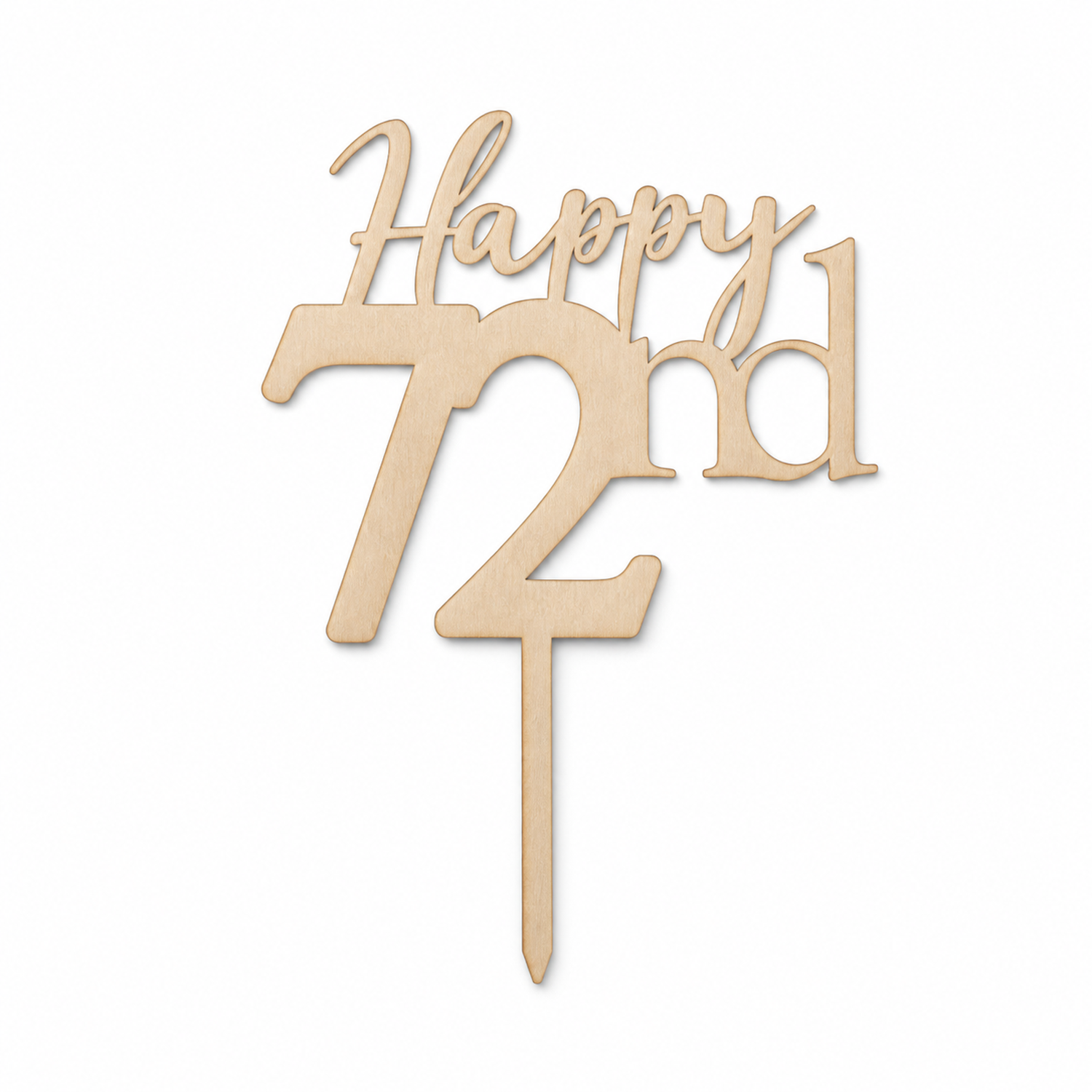 Happy 72nd cumpleaños Topper