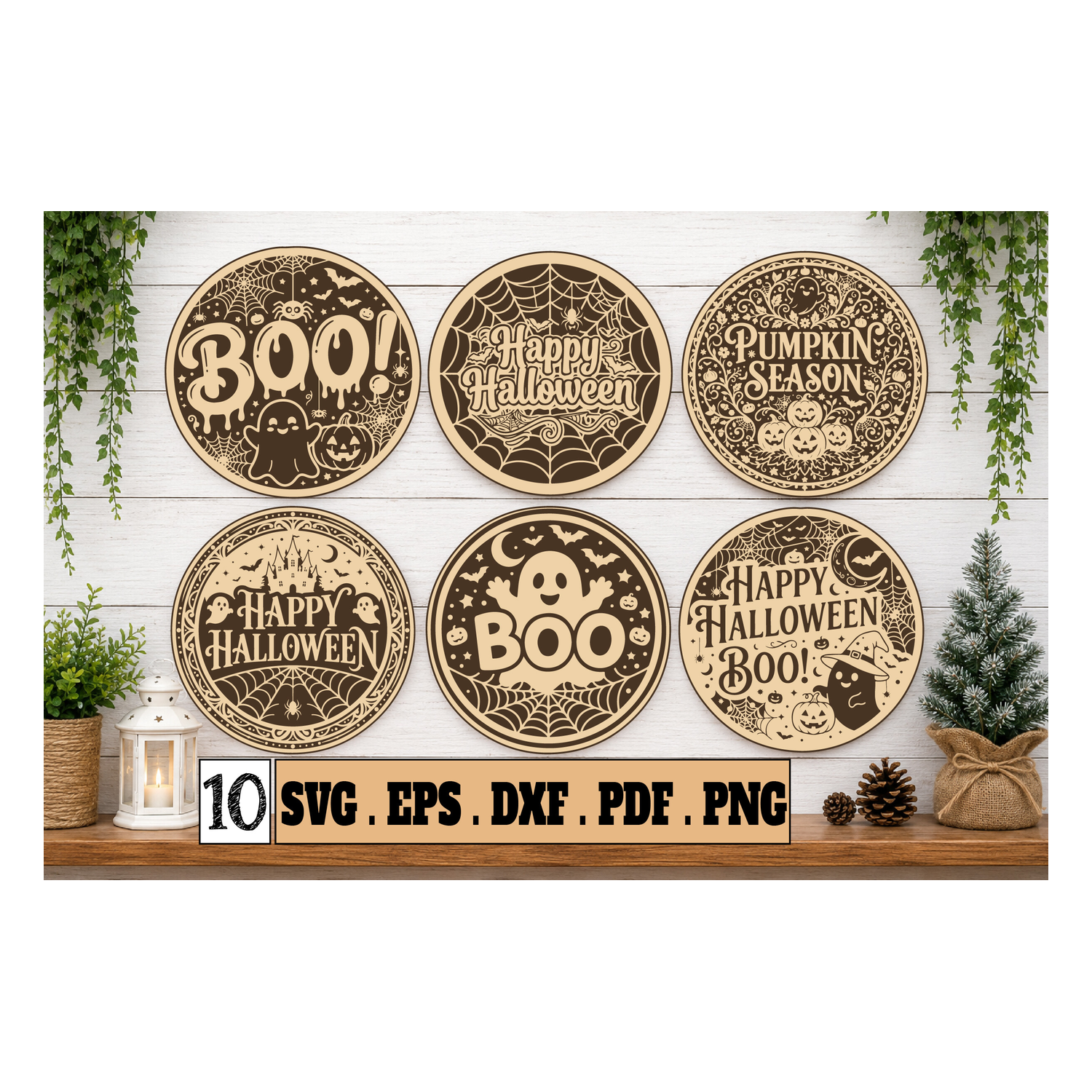 Happy Halloween Laser Cut SVG Bundle