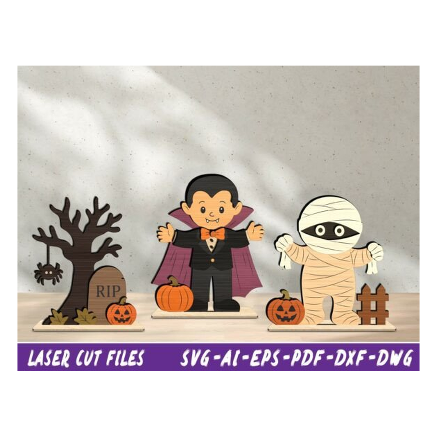 Halloween Laser Cut SVG Glowforge XTool