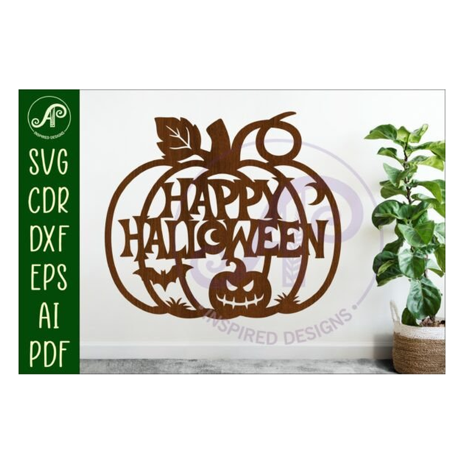 Pumpkin Happy Halloween Laser Cut Sign