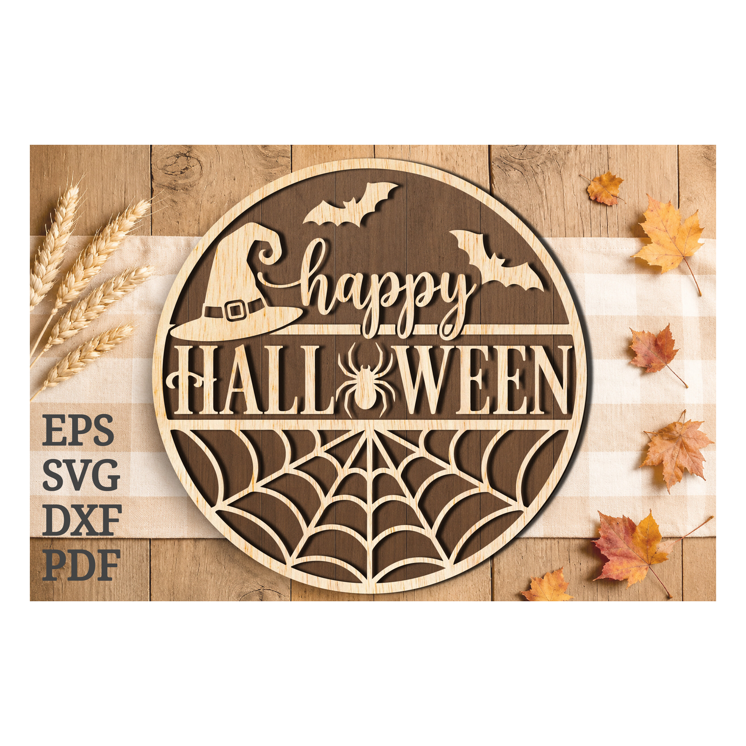 Happy Halloween Laser Cut SVG