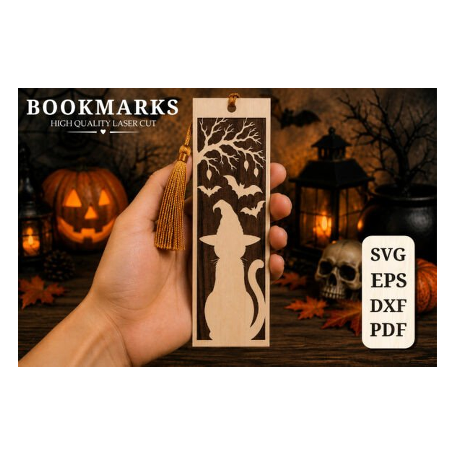 Halloween Laser Cut Bookmark Bundle