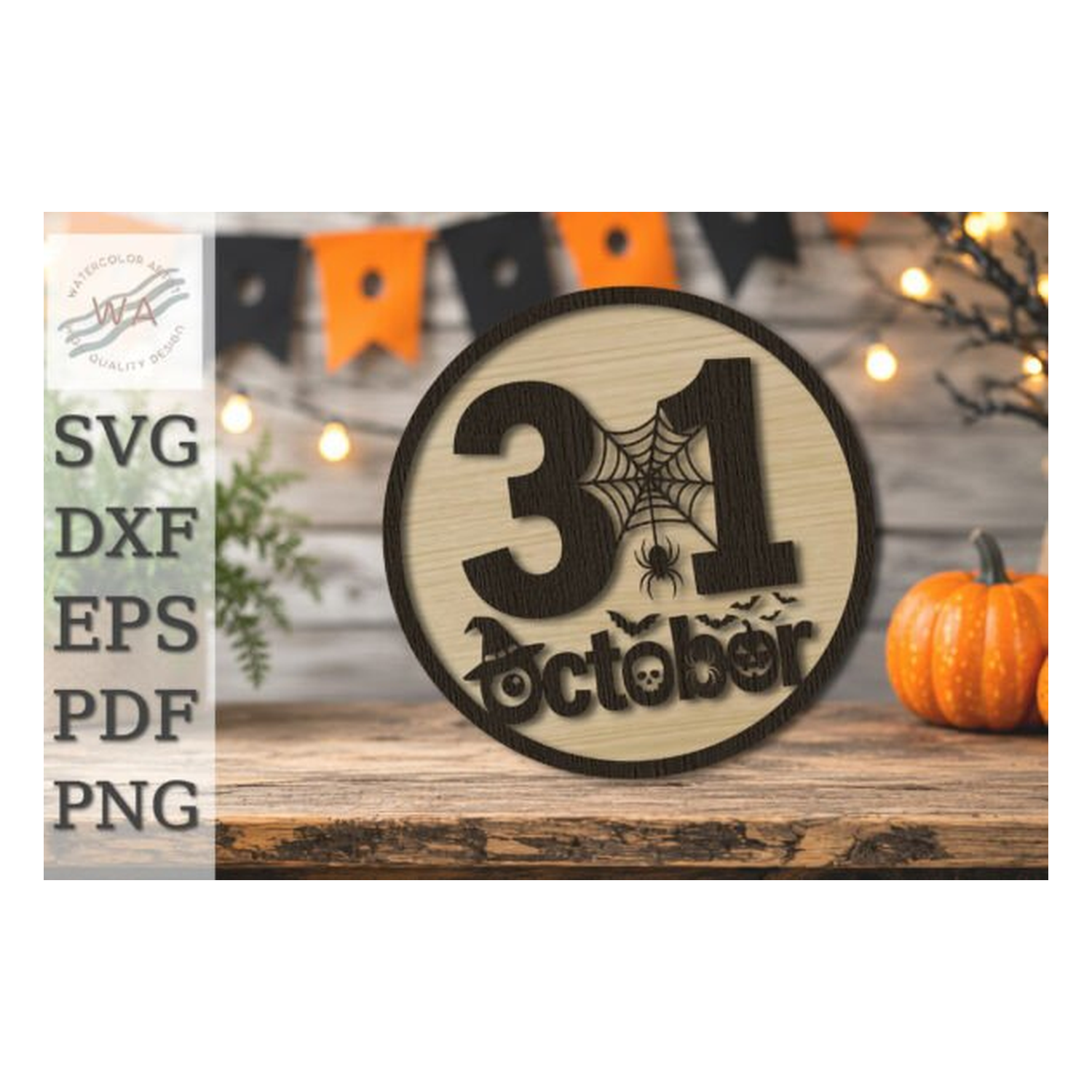 October 31 Halloween Laser Cut SVG