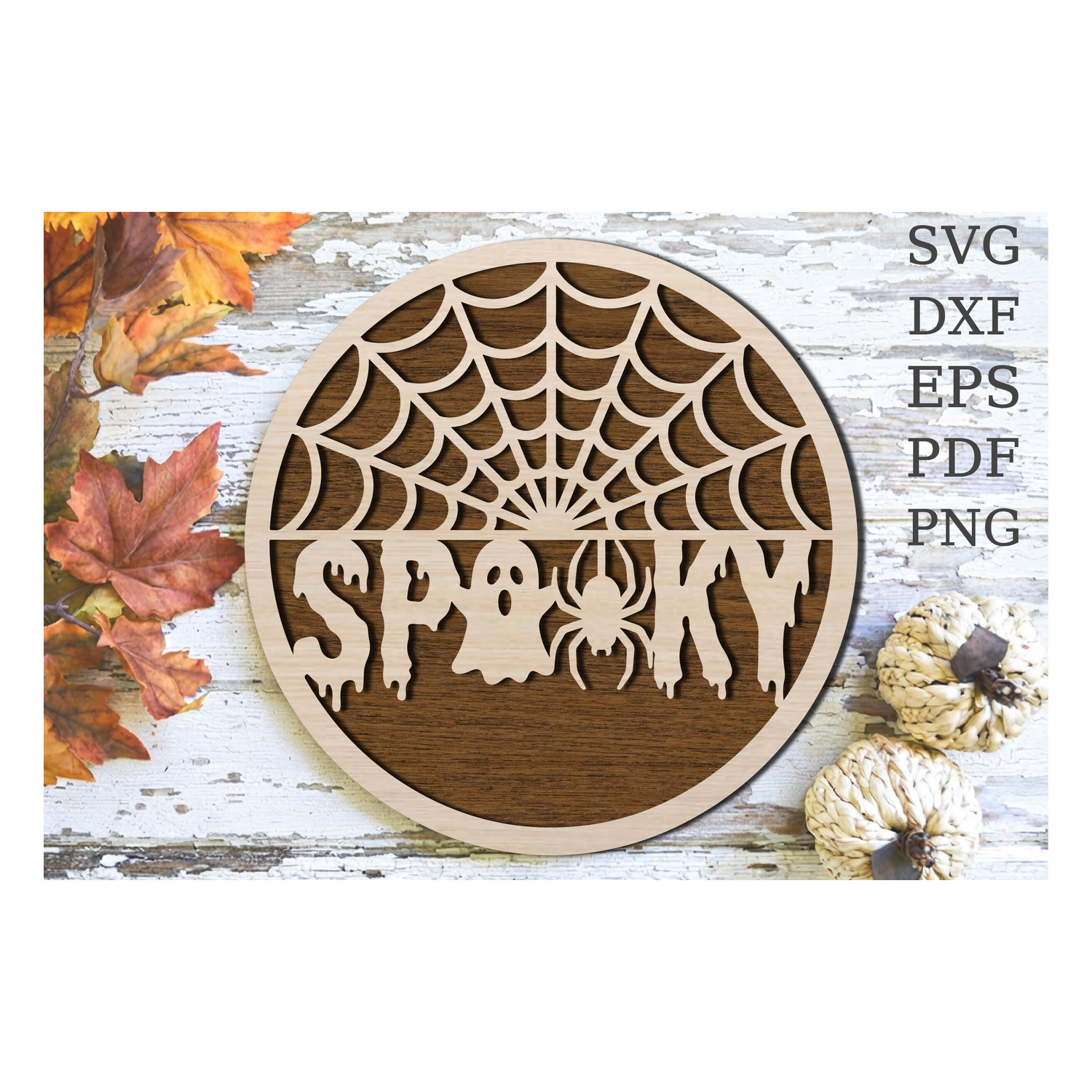 Spooky Spider Web Halloween Laser Cut SV
