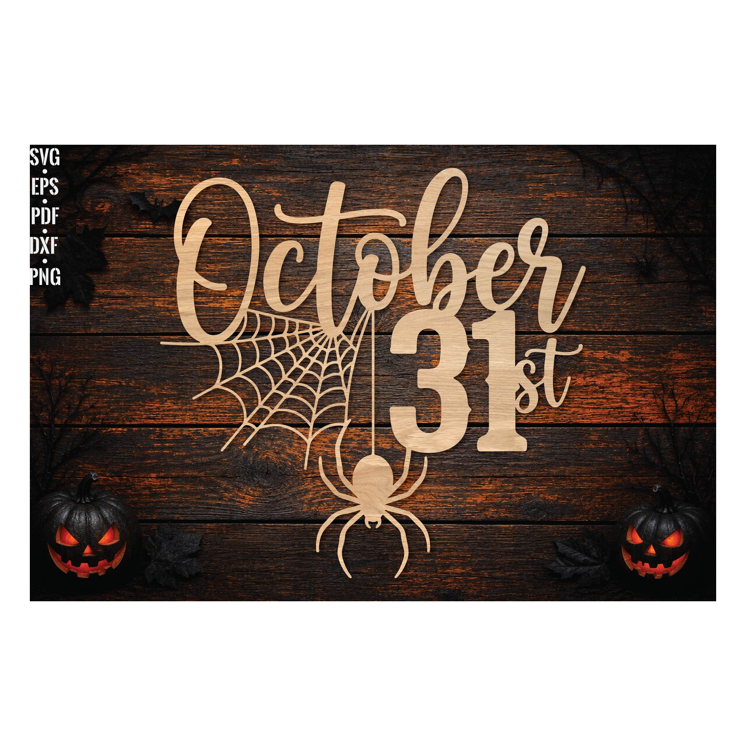 October 31st Halloween Laser Cut SVG