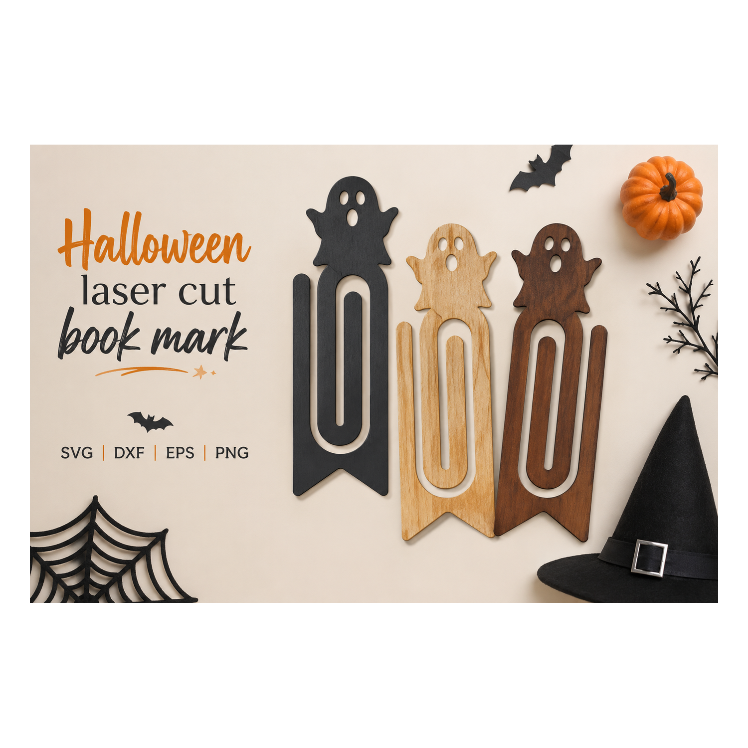 Halloween Laser Cut Bookmark
