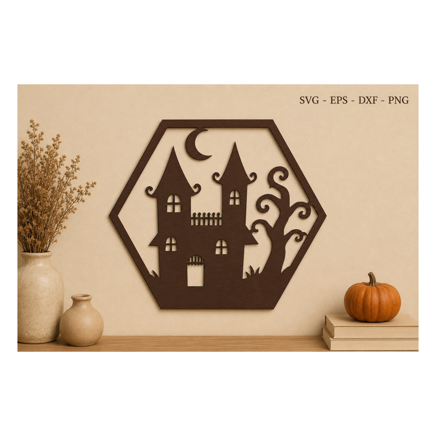 Halloween Laser Cut Wall Decor SVG