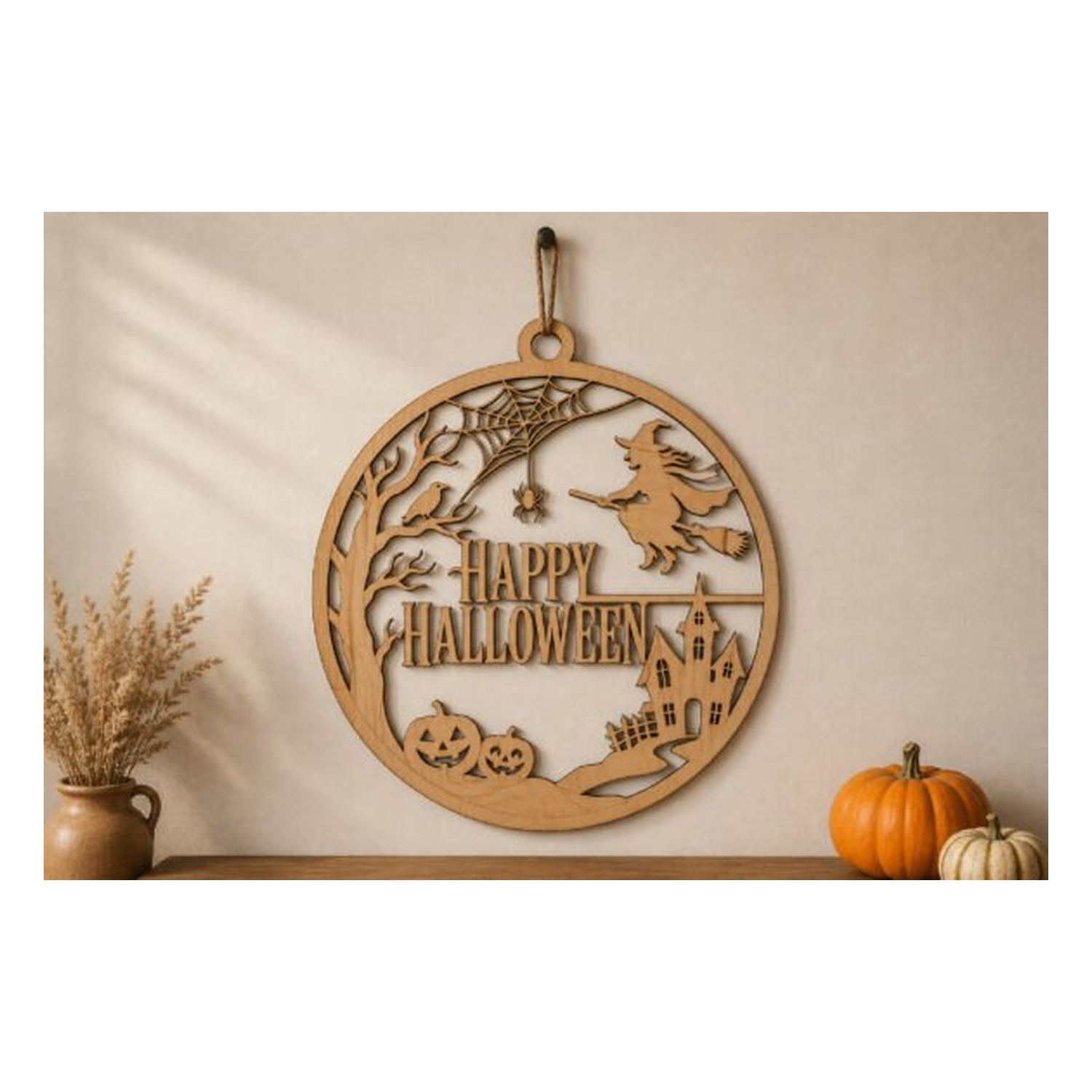 Happy Halloween Laser Cut Design SVG