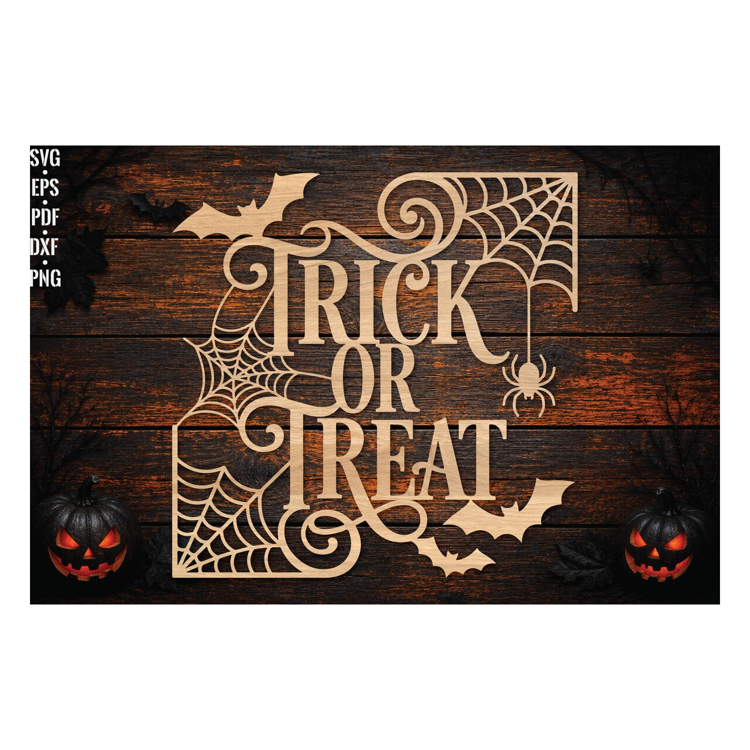 Trick or Treat Halloween Laser Cut SVG