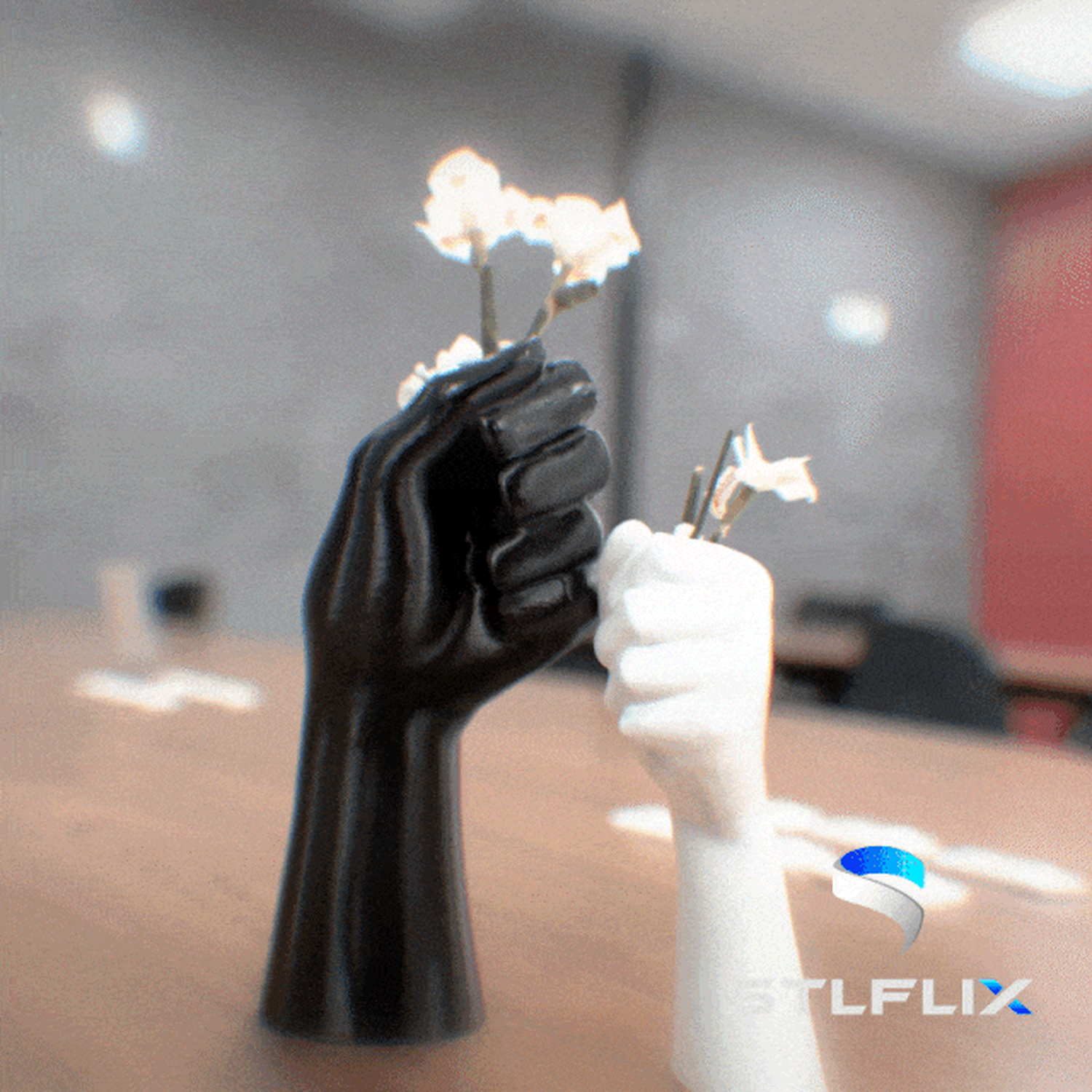 Jarrón Mano floral