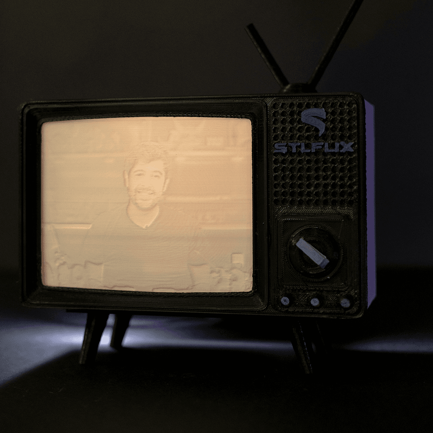 Televisor de tubo de litofanía