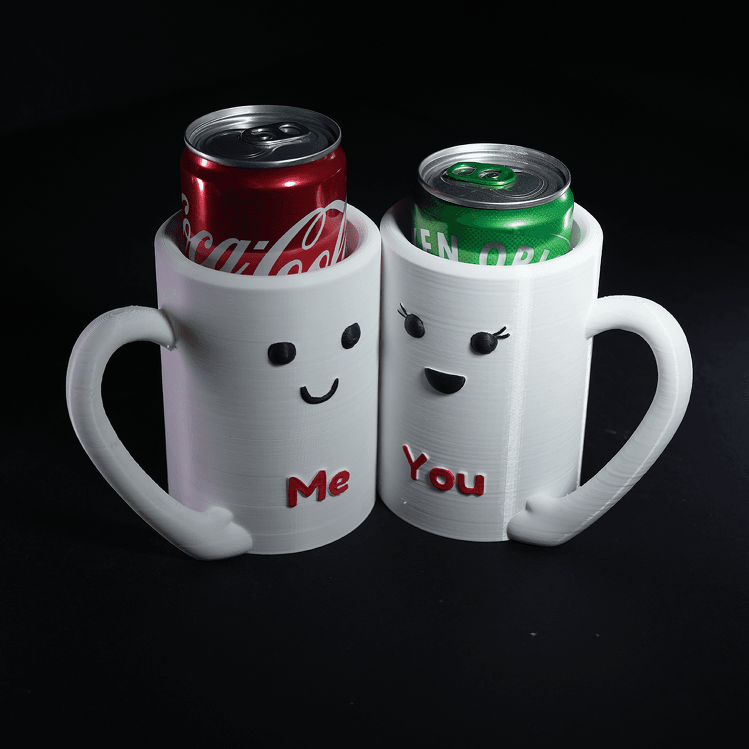 Soportes para bebidas de pareja personalizables