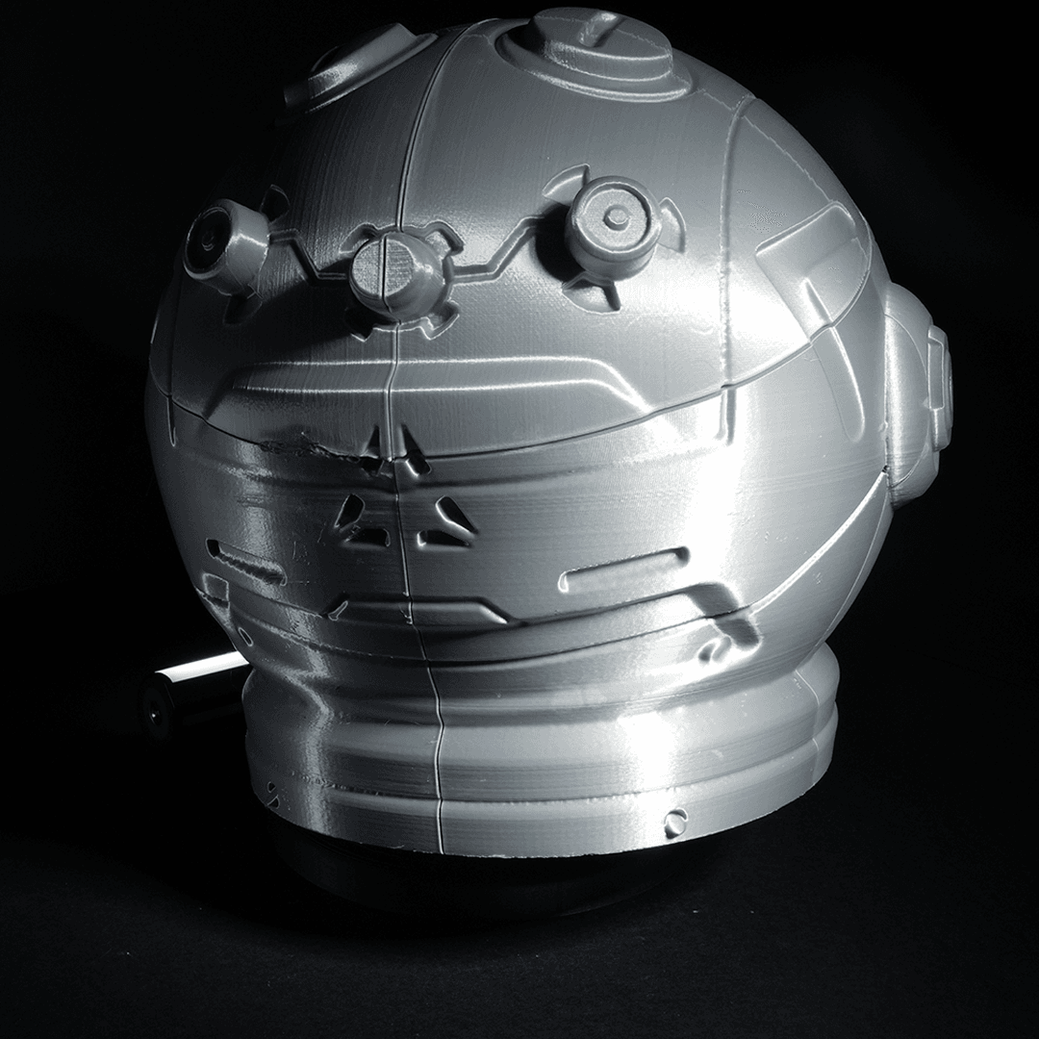 Casco de astronauta cósmico