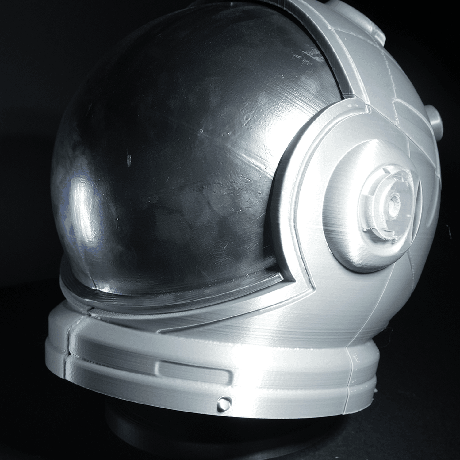 Casco de astronauta cósmico