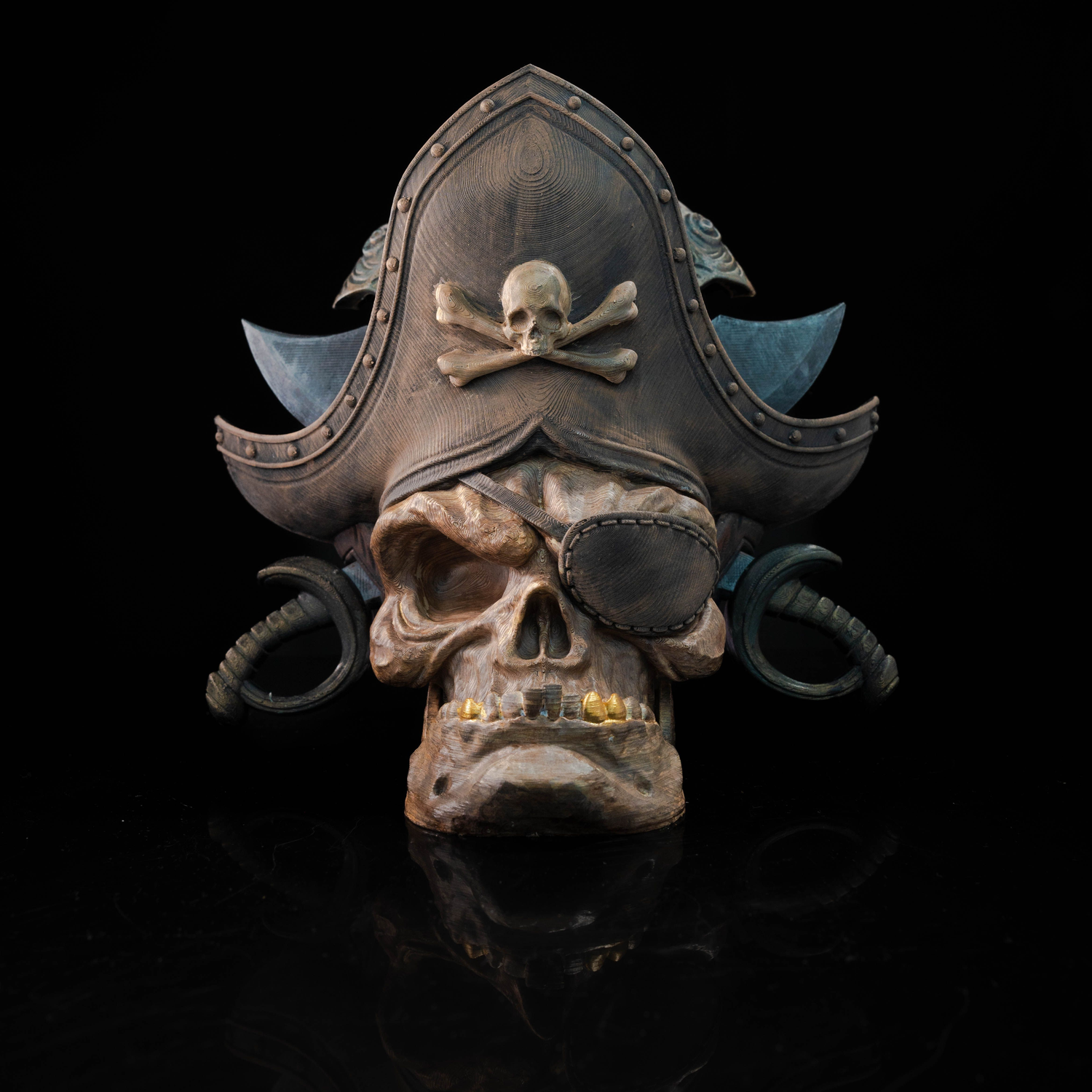 Pirate Skull Sigil Door Knocker