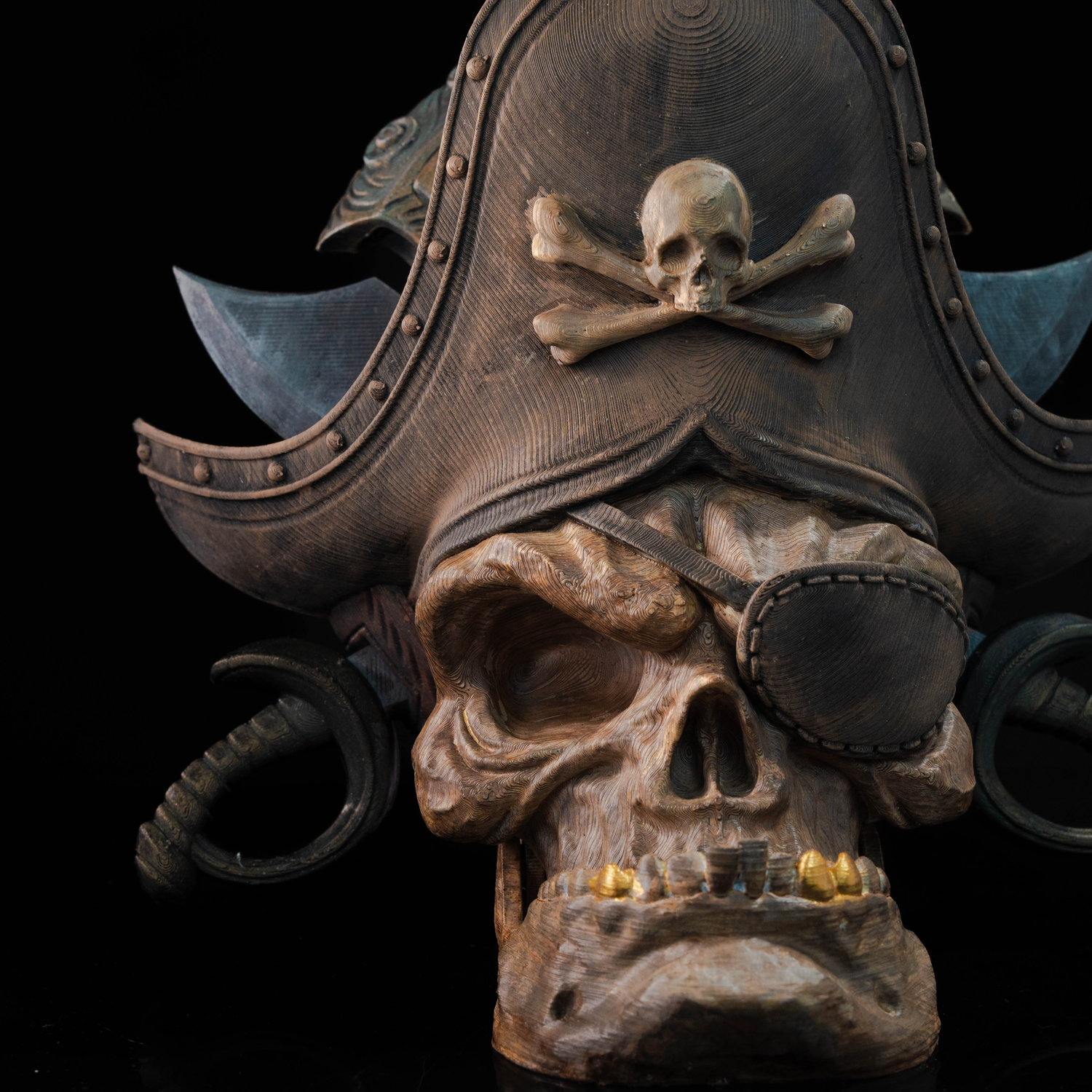 Pirate Skull Sigil Door Knocker
