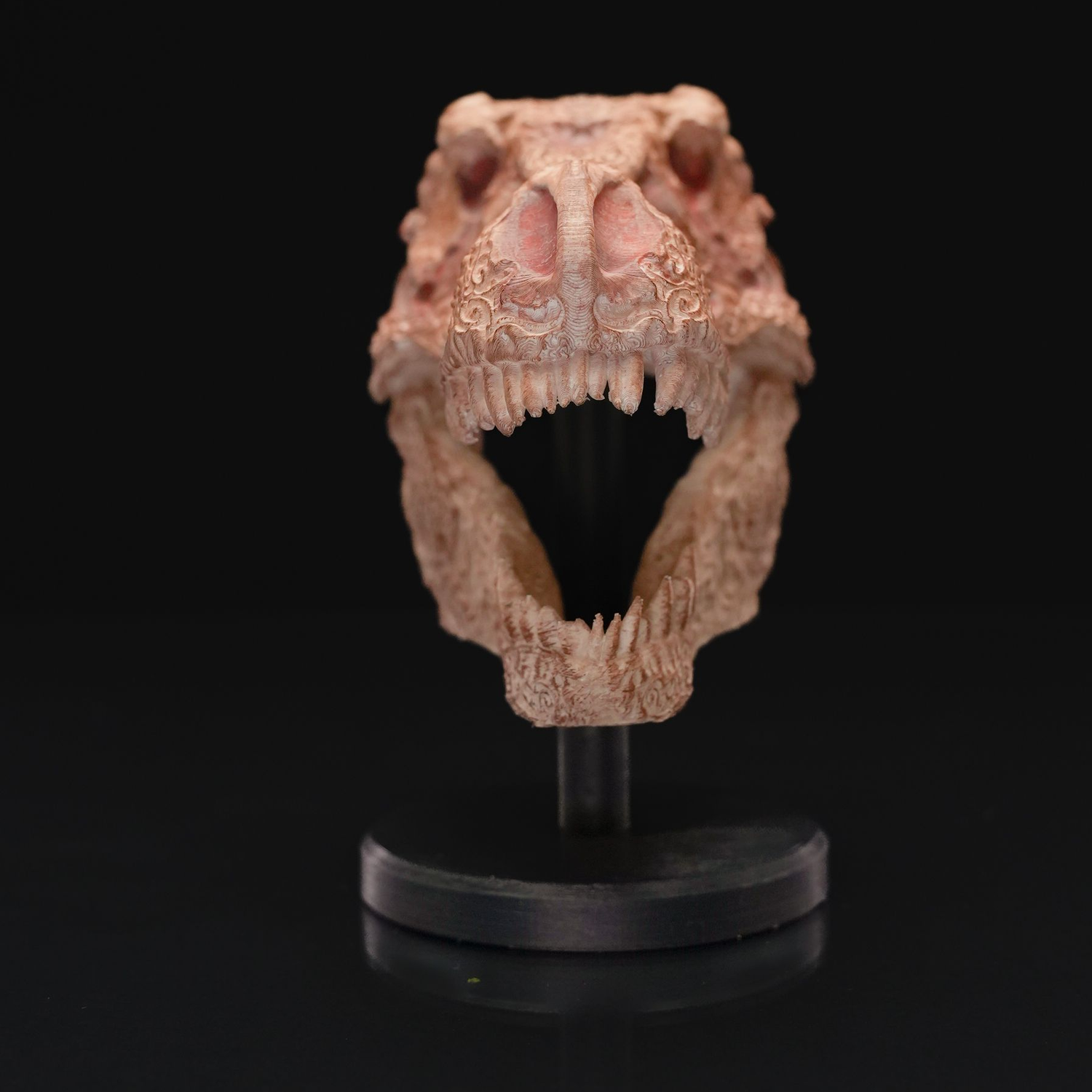 Carved T-Rex Skull