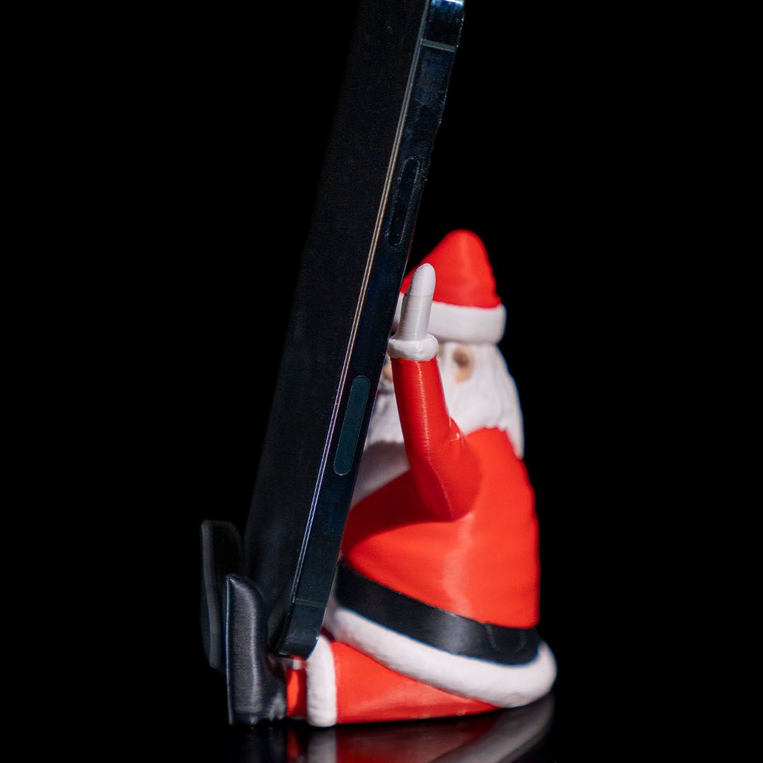 Supportive Santa Phone Holder