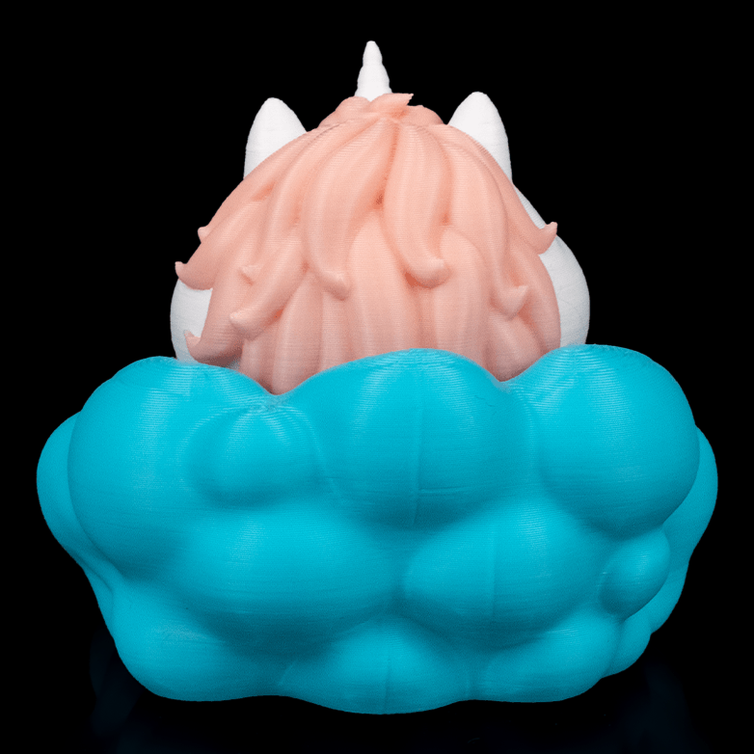 Llavero de unicornio regordete