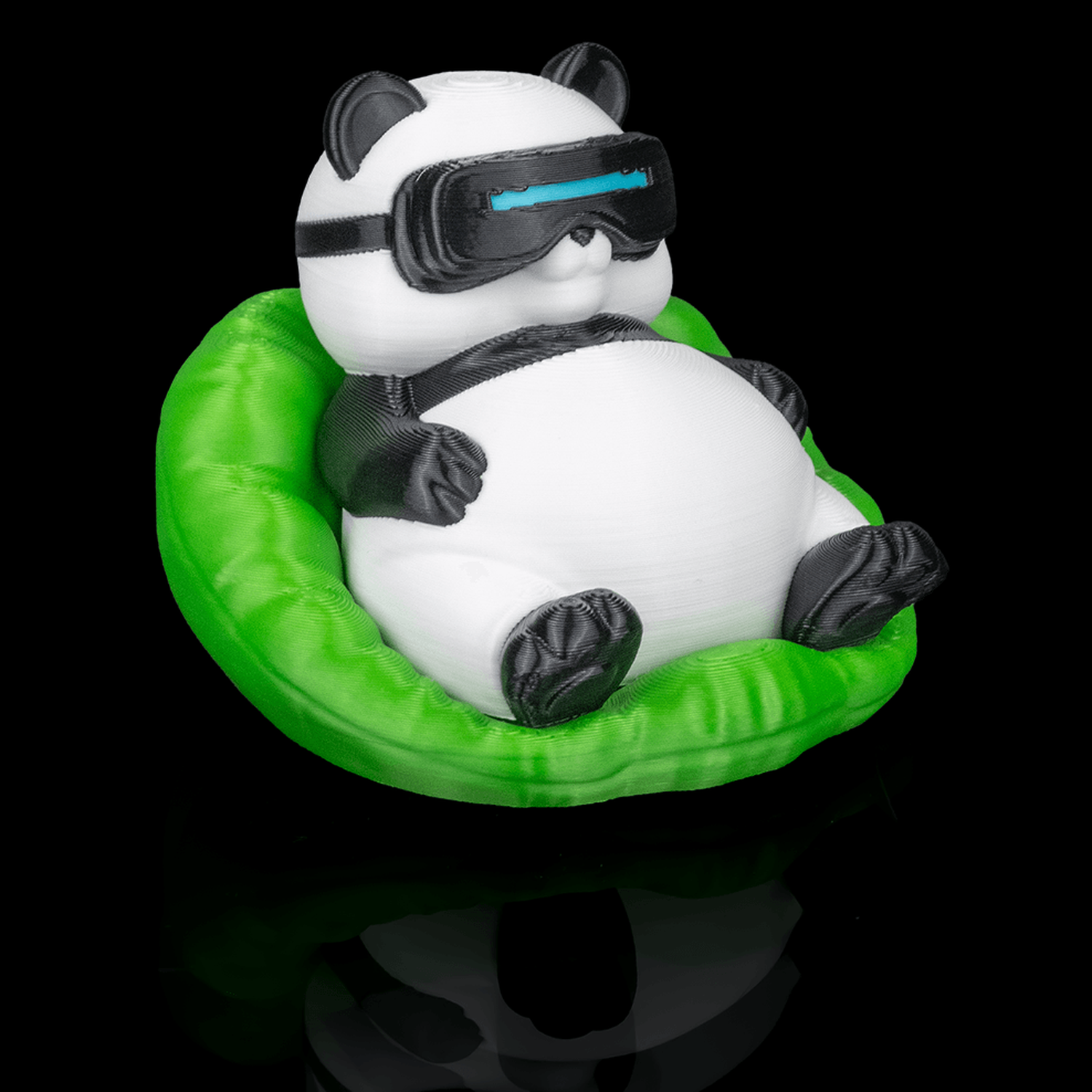 Llavero de panda regordete