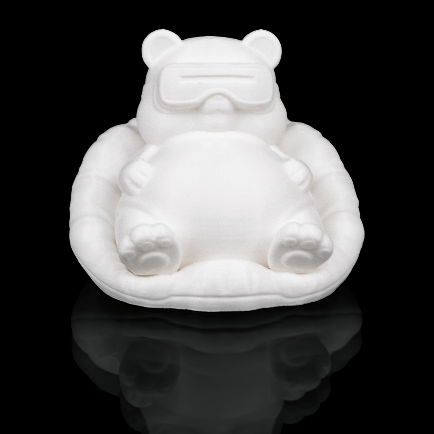 Llavero de panda regordete