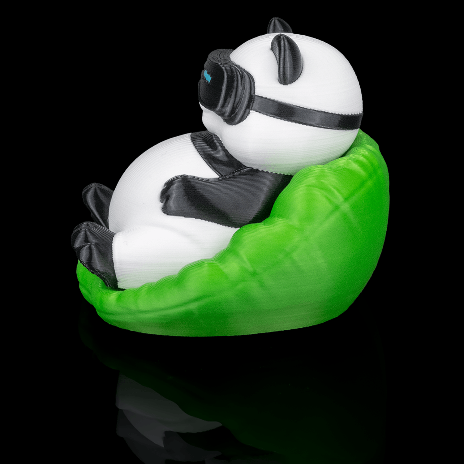 Llavero de panda regordete