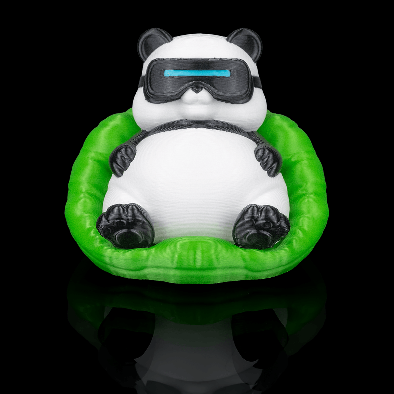 Llavero de panda regordete