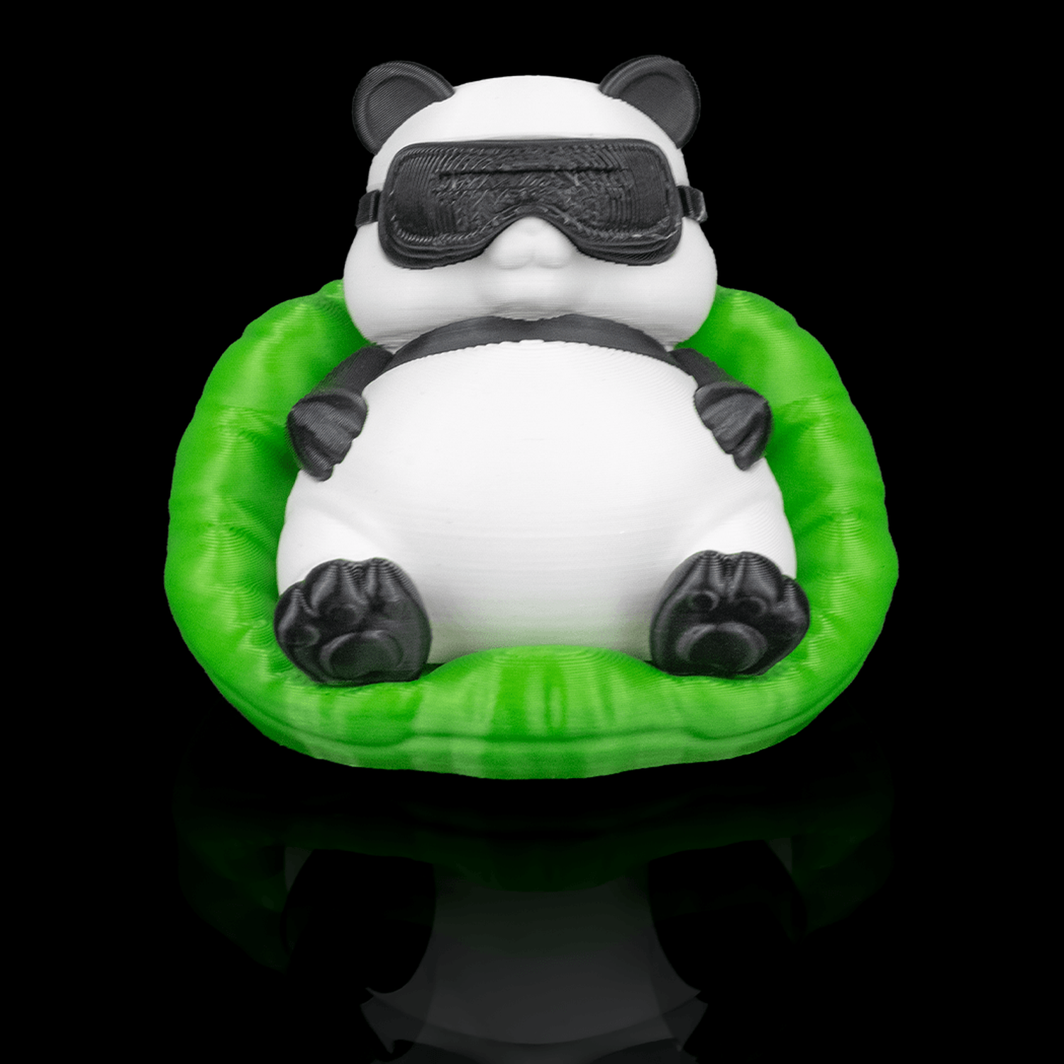 Llavero de panda regordete